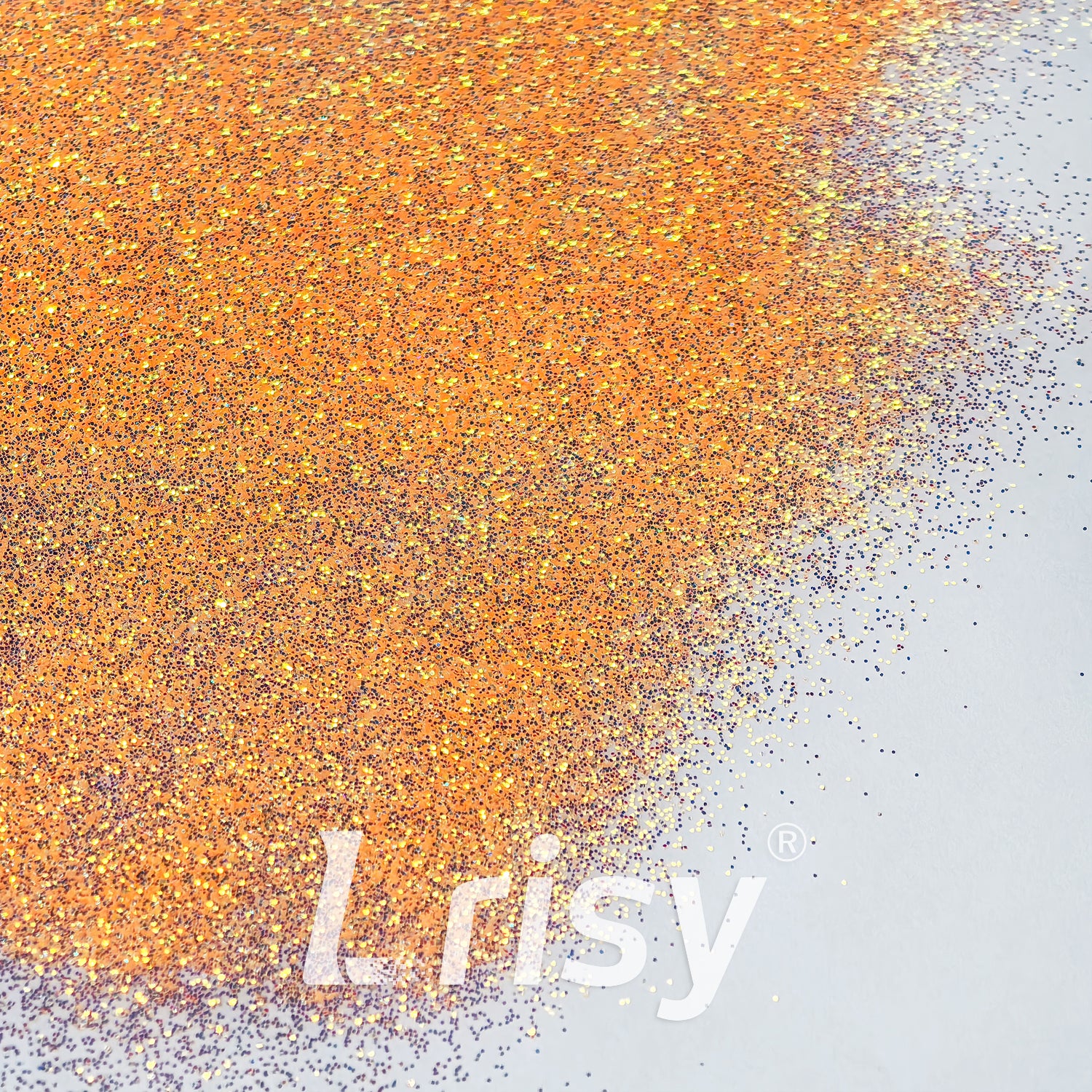 0.2mm High Brightness Translucent Iridescent Orange Glitter HB804