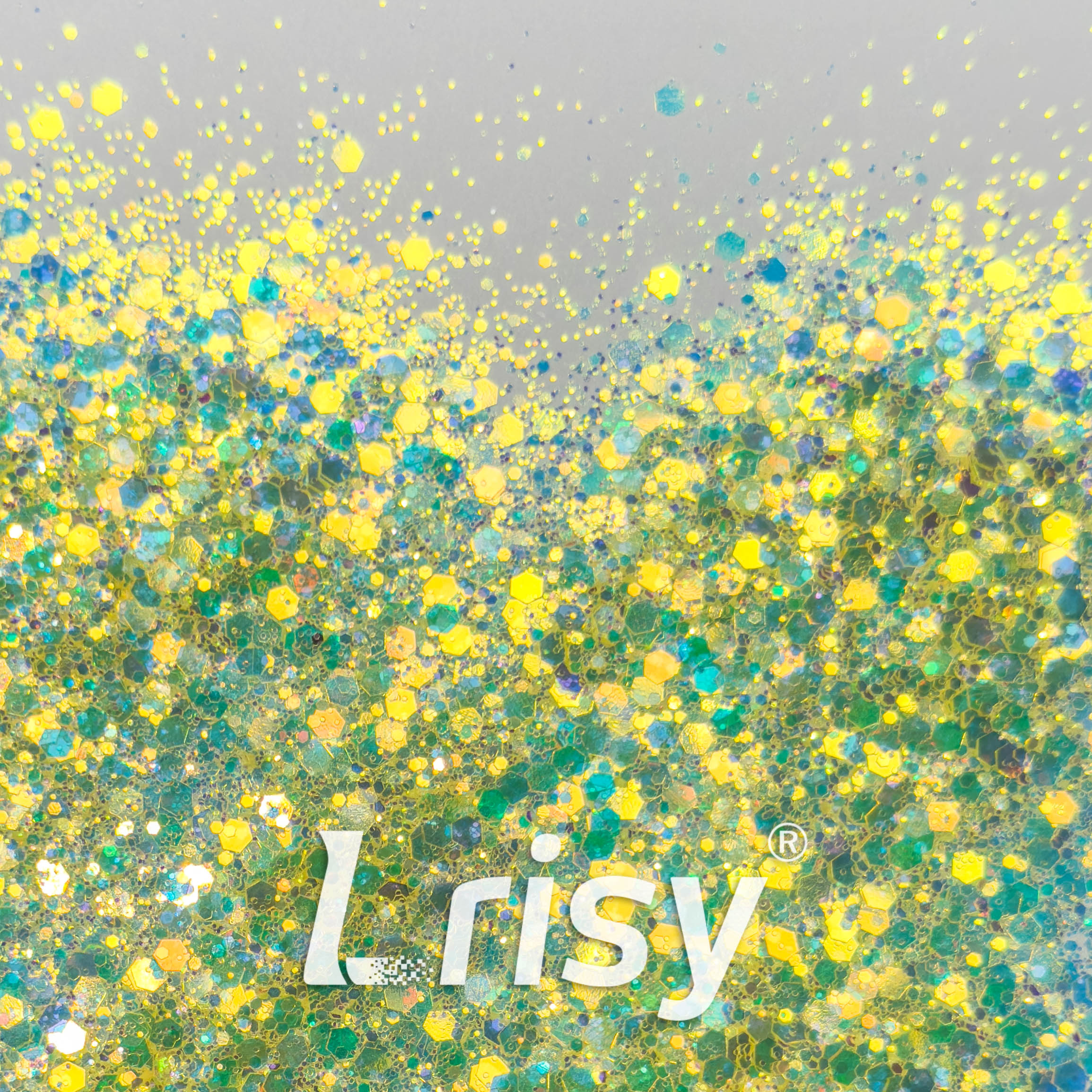 General Mixed High Brightness Iridescent Yellow Glitter HX1801