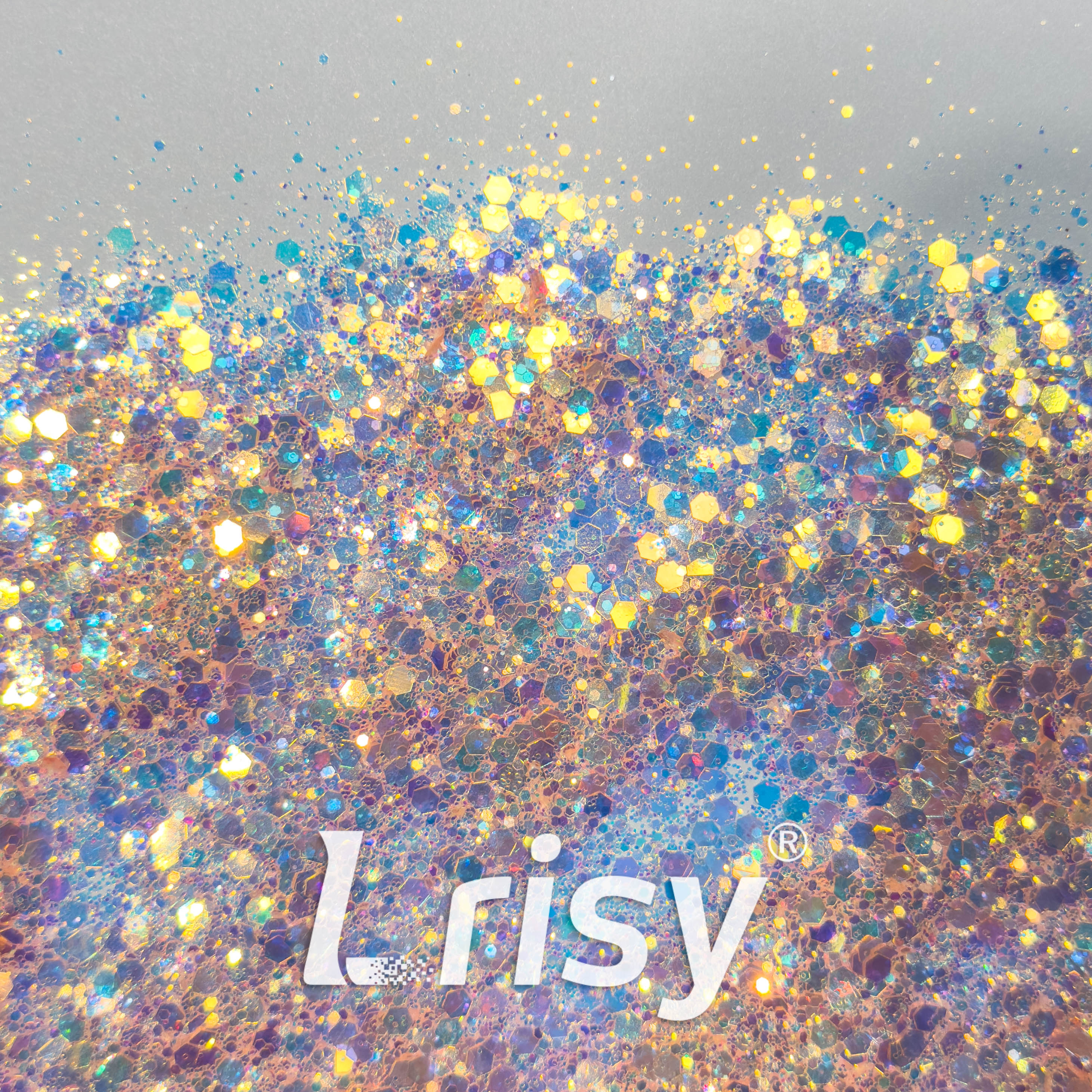 General Mixed High Brightness Iridescent Apricot Glitter HX1802