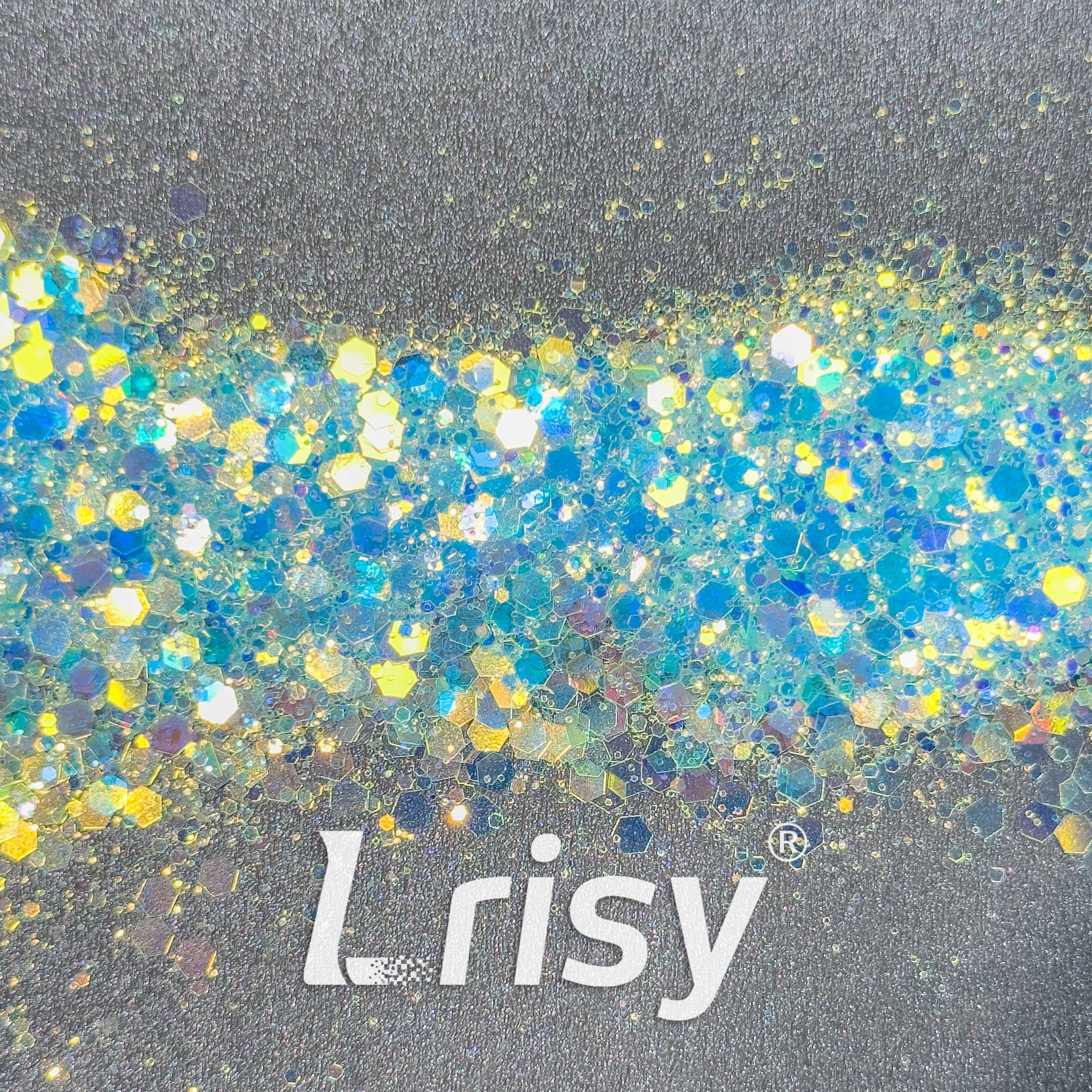 General Mixed High Brightness Iridescent Blue Glitter HX1803