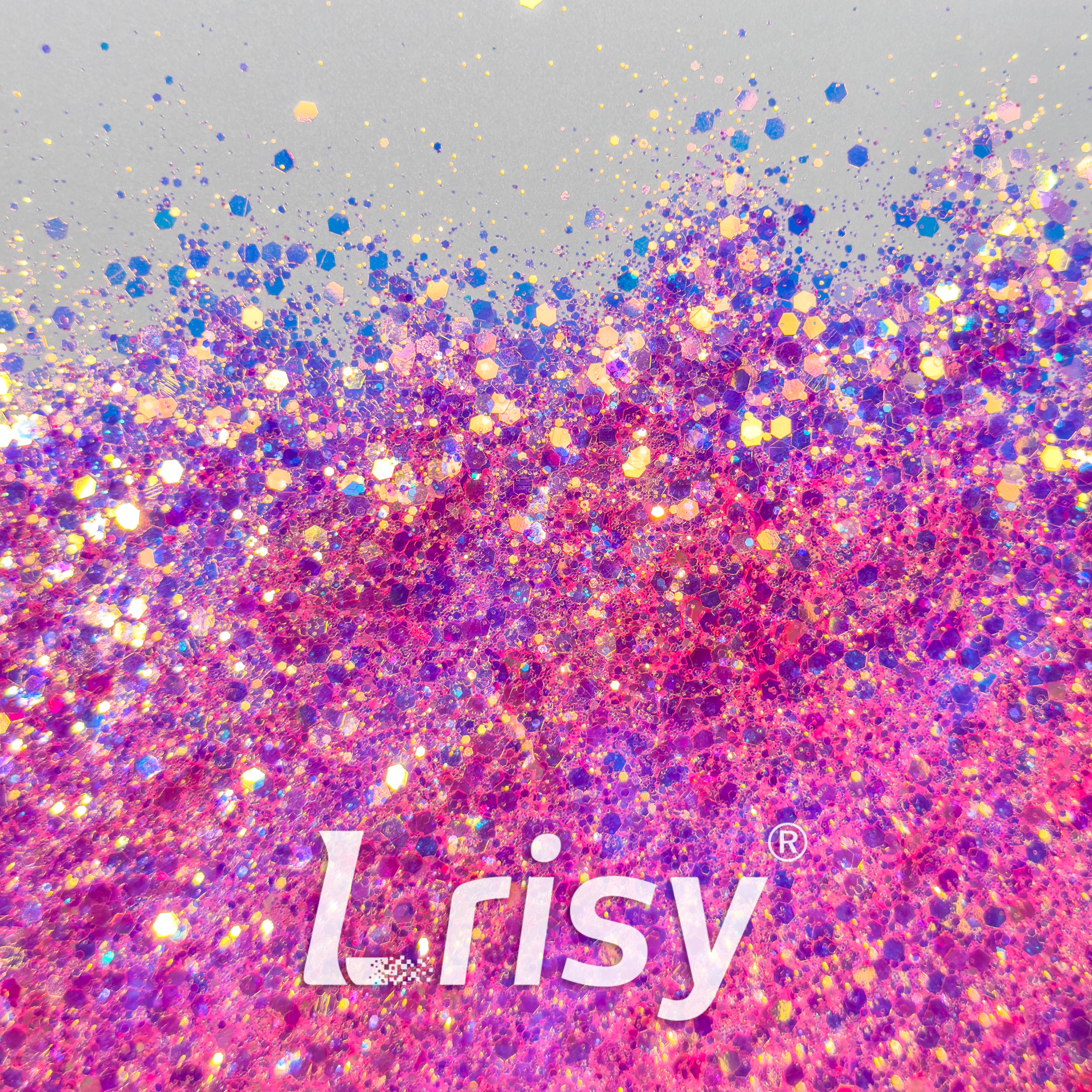 General Mixed High Brightness Iridescent Pink Glitter HX1808