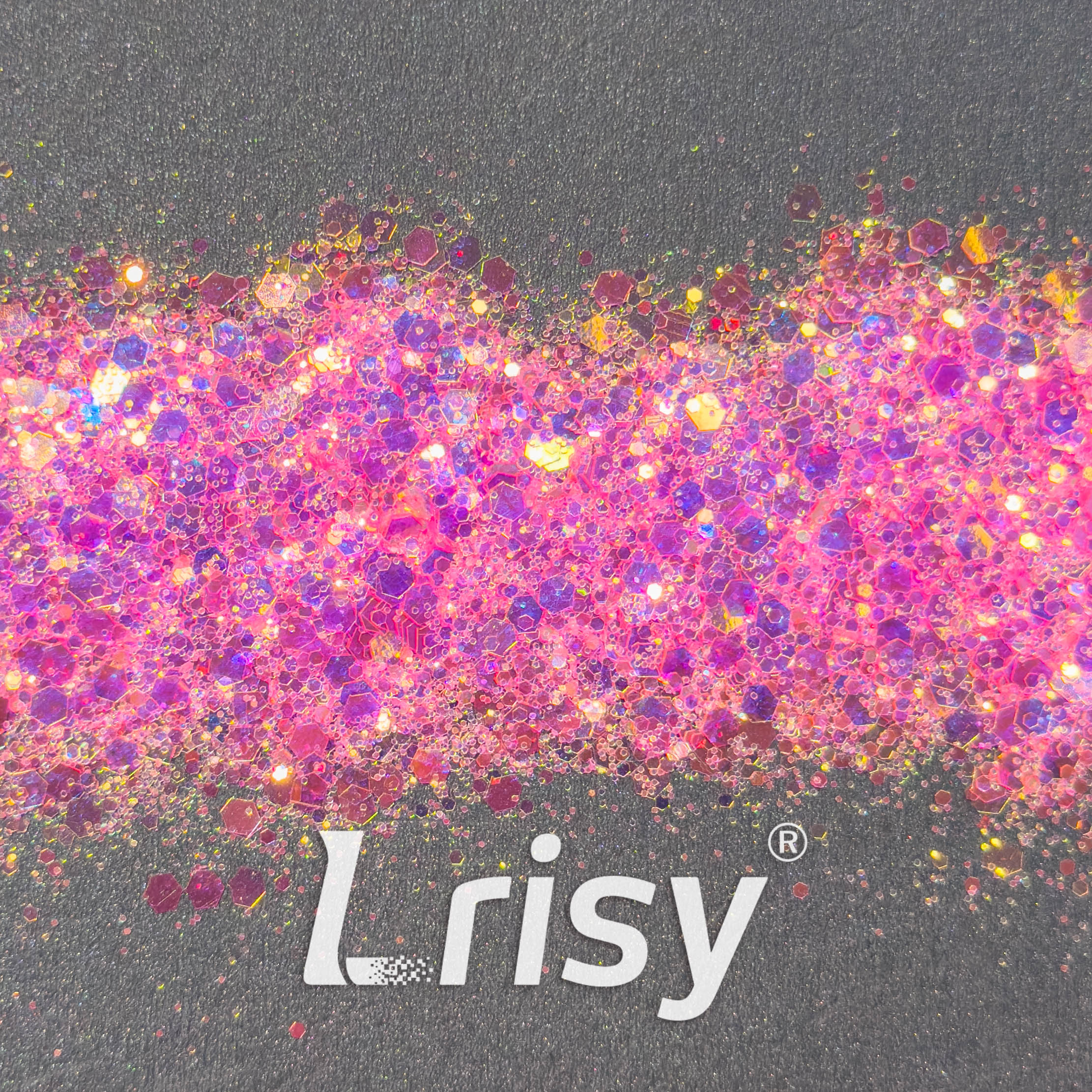 General Mixed High Brightness Iridescent Pink Glitter HX1808