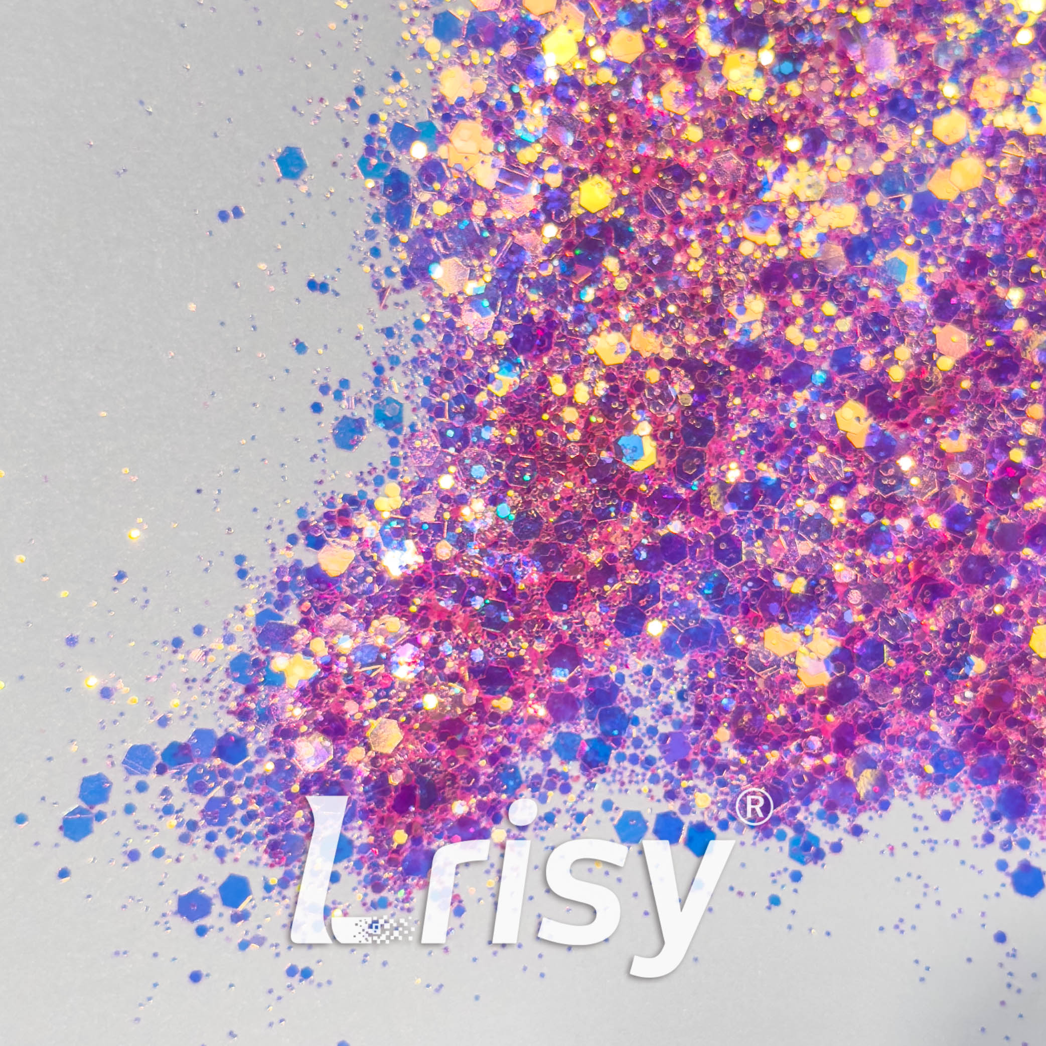 General Mixed High Brightness Iridescent Pink Glitter HX1808