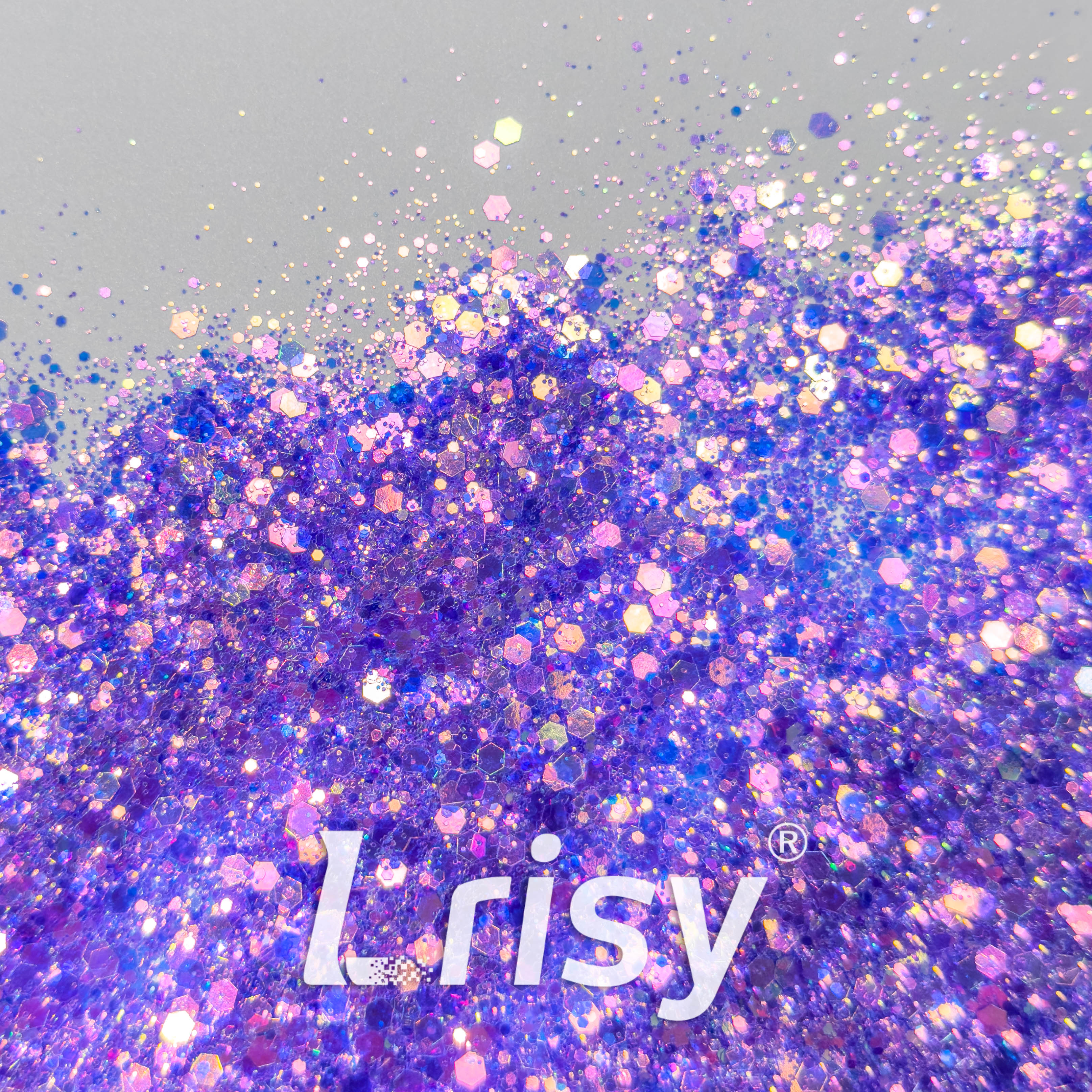 General Mixed High Brightness Iridescent Purple Glitter HX1811