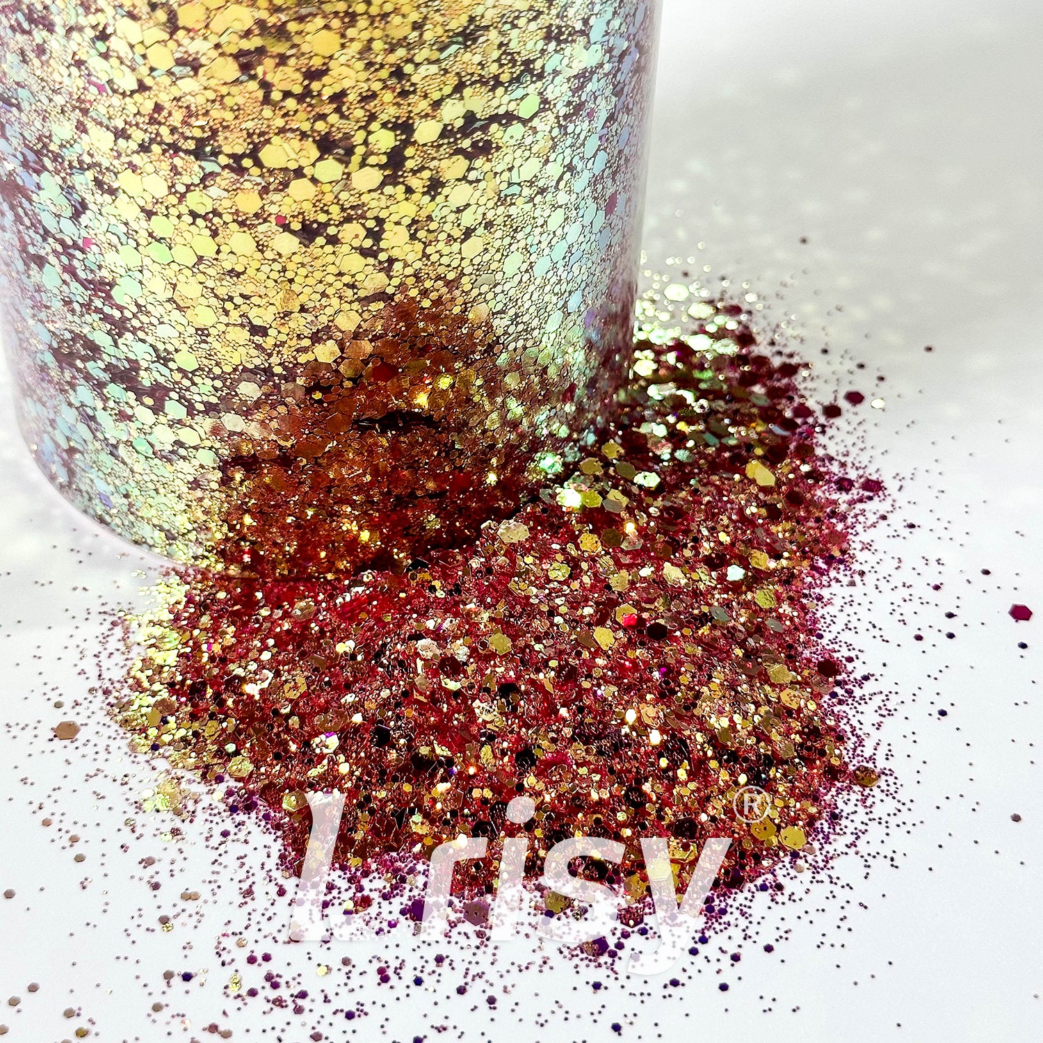 General Mixed High Brightness Rose Red Color Shift Glitter 1903
