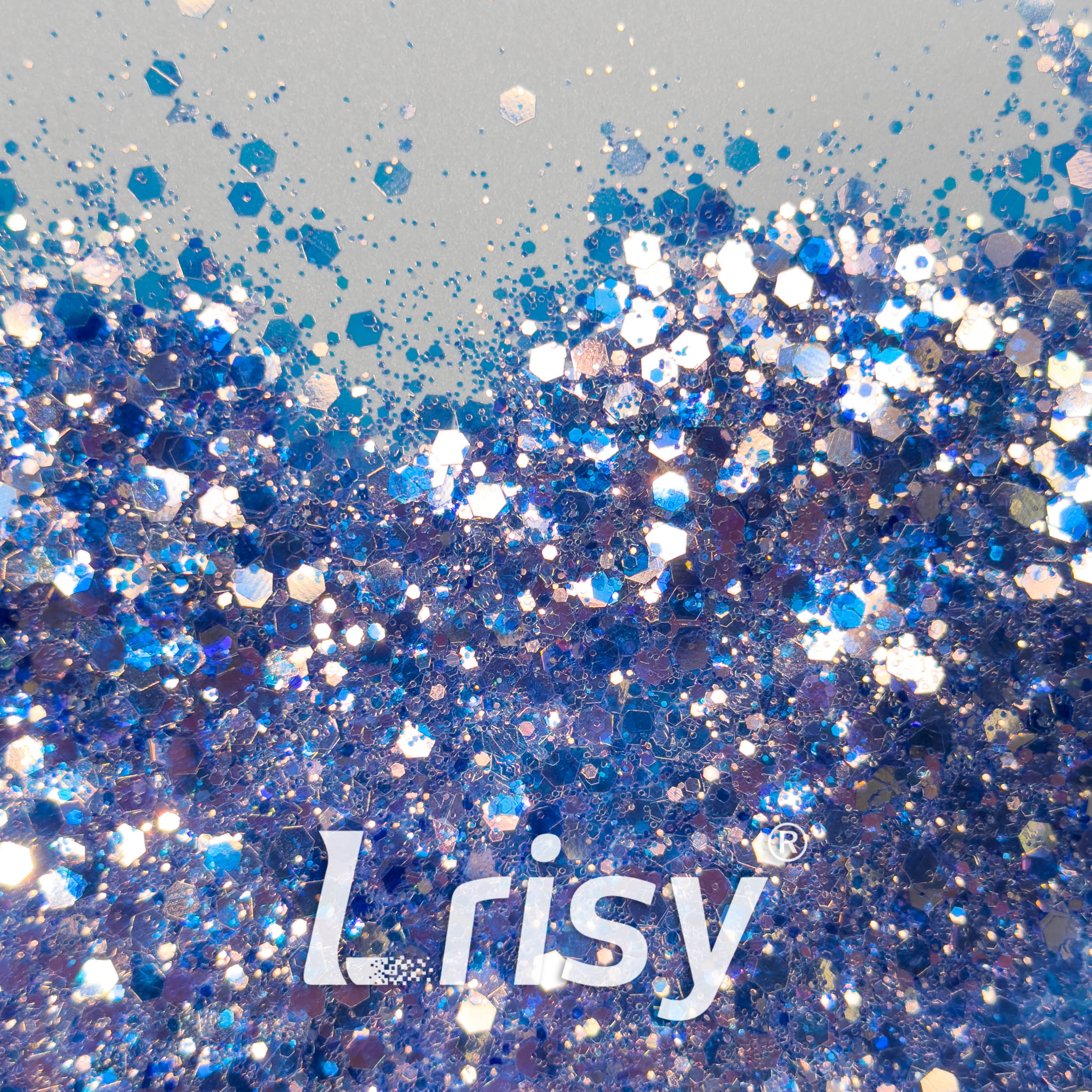 General Mixed High Brightness Blue Glitter HX6812