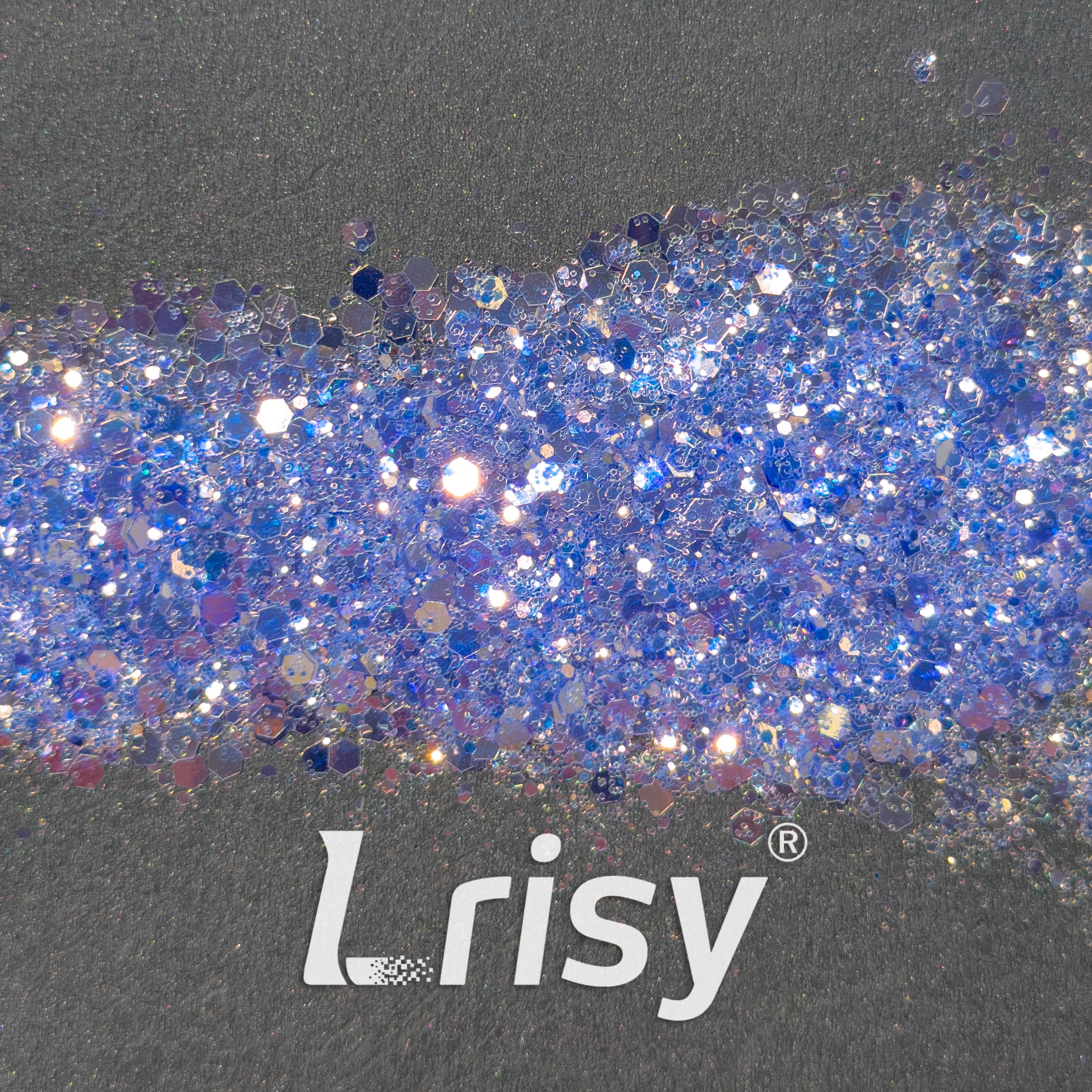 General Mixed High Brightness Blue Glitter HX6812