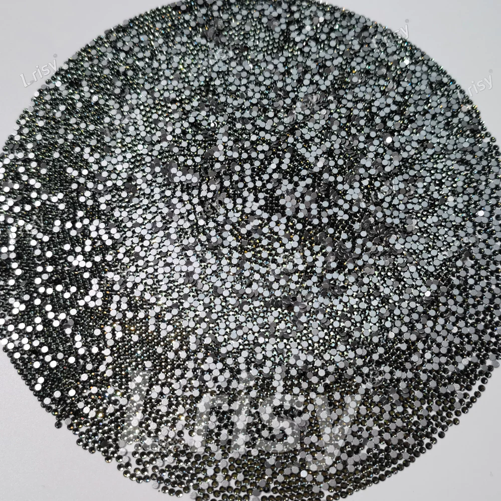 1.9-2.1mm Grey Flat back Rhinestones FBRS021