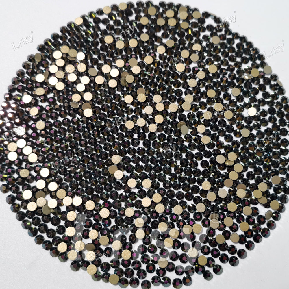 4.6-4.8mm Brown Flames Flat back Rhinestones FBRS051