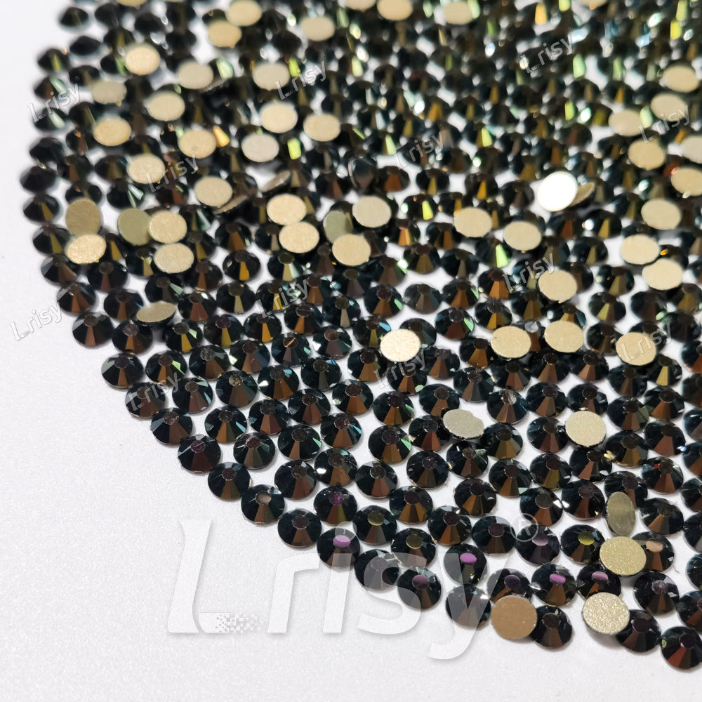4.6-4.8mm Brown Flames Flat back Rhinestones FBRS051
