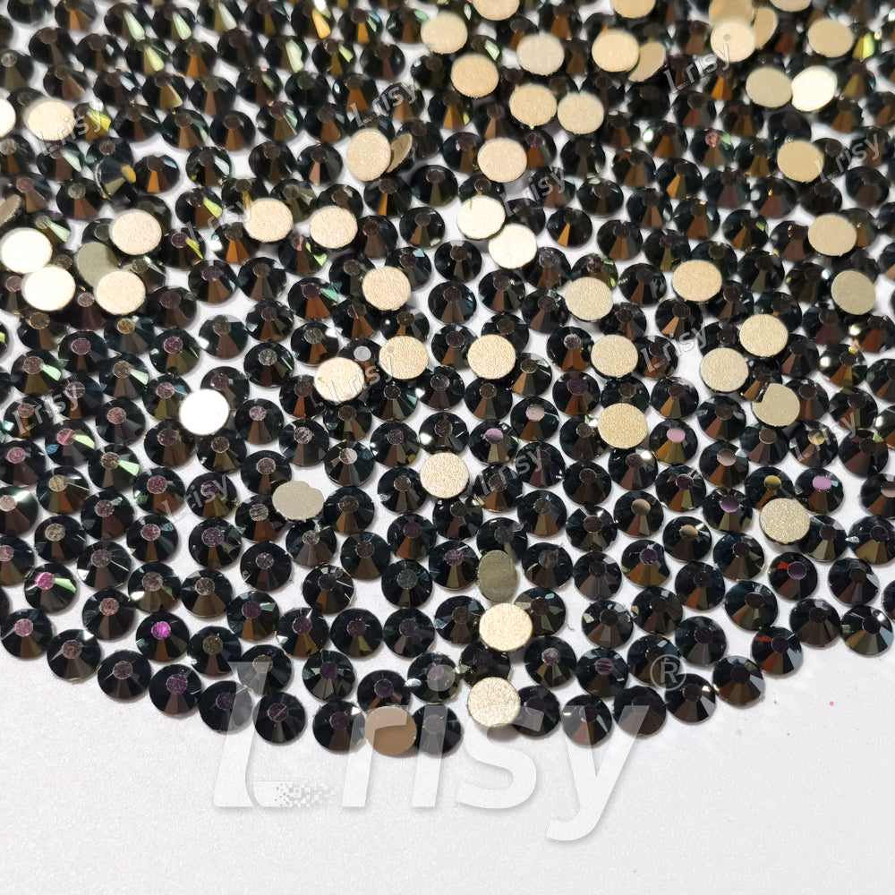 Brown Flames Flat Back Rhinestones FBRS051