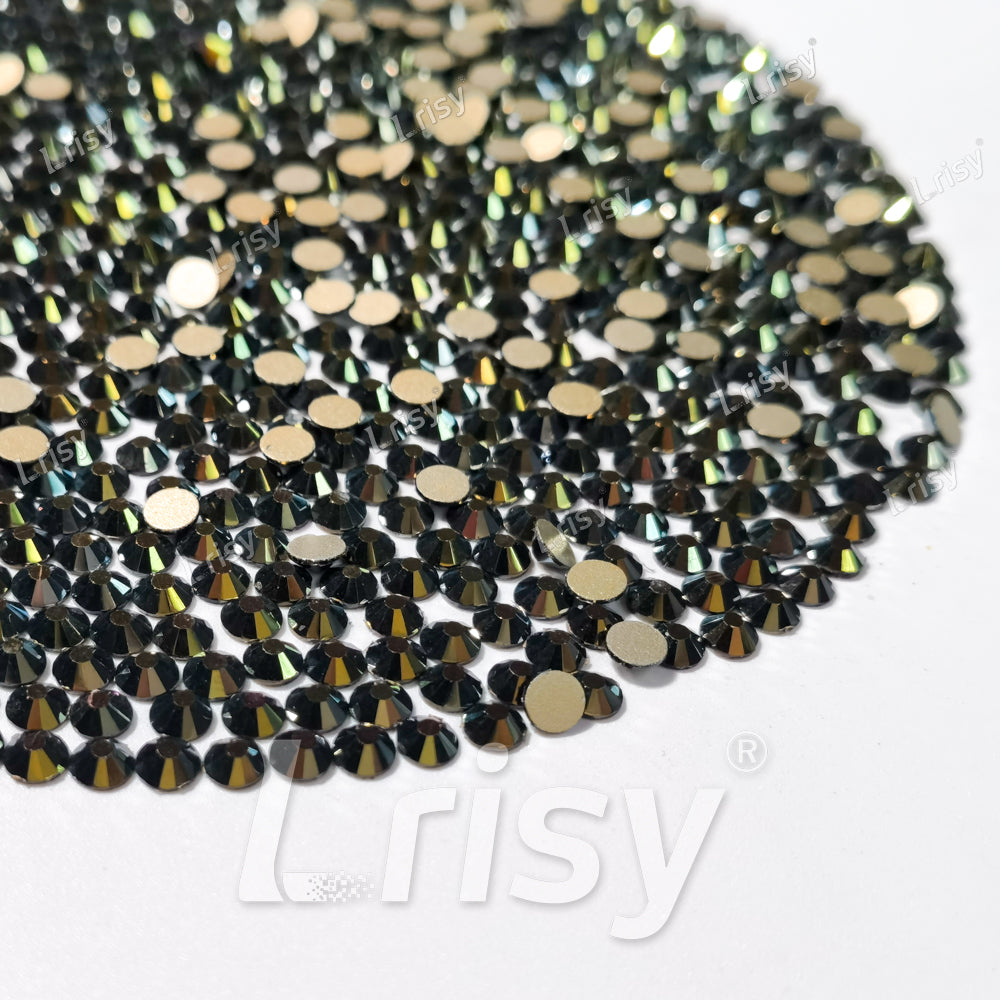 Brown Flames Flat Back Rhinestones FBRS051