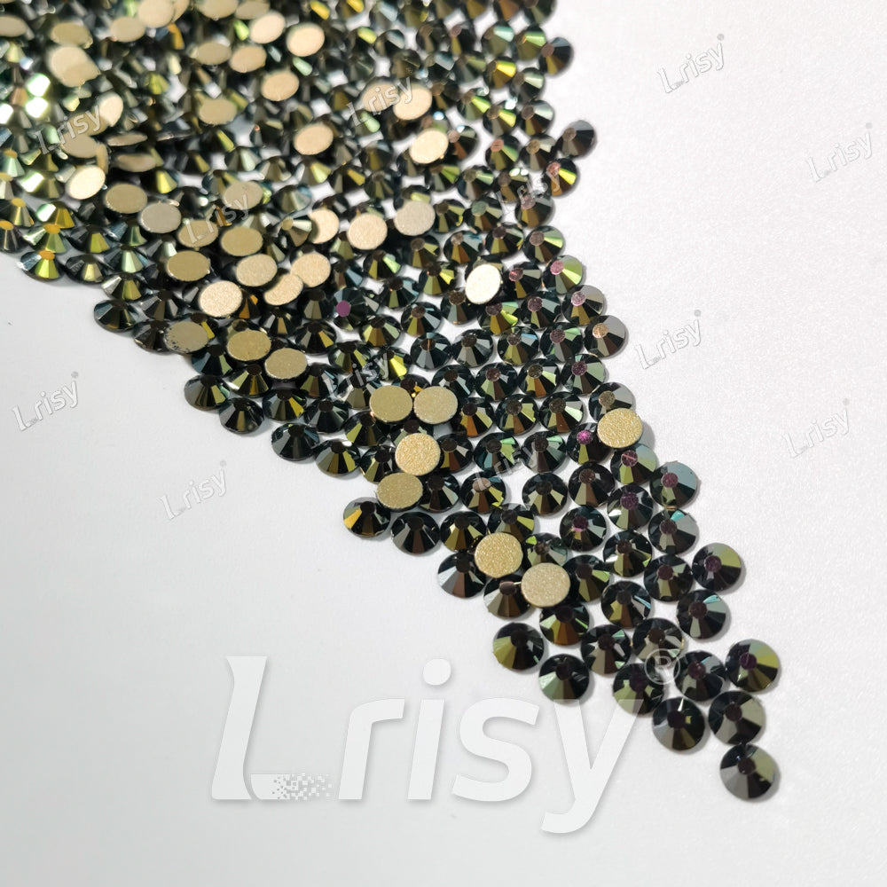 Brown Flames Flat Back Rhinestones FBRS051