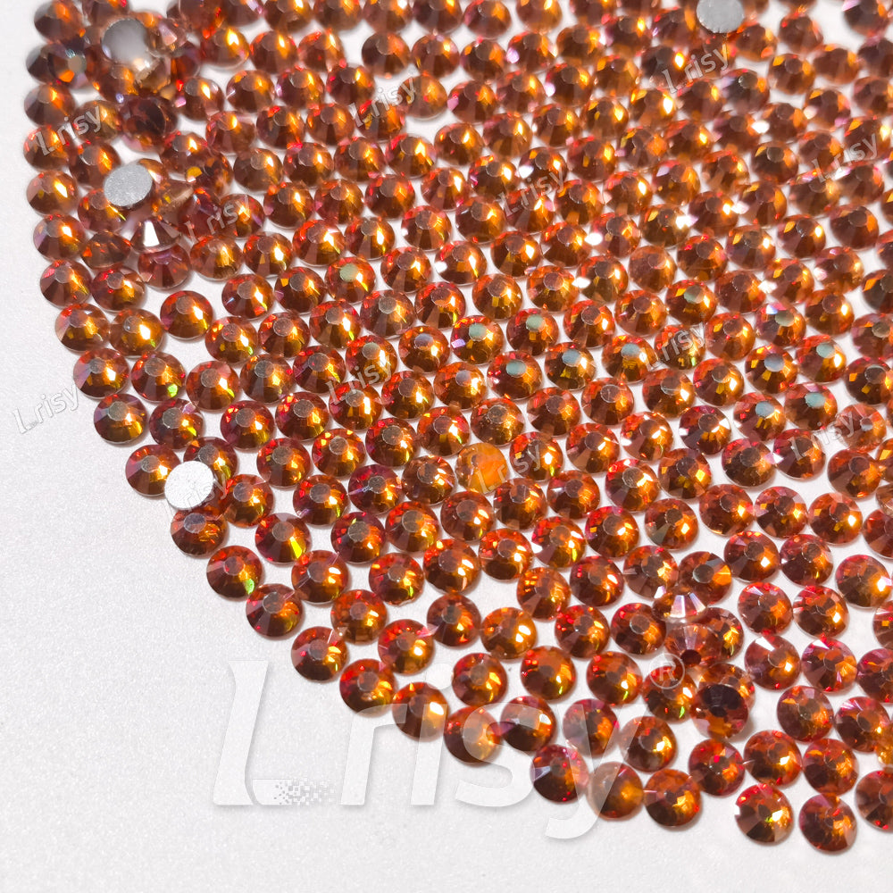 Amber Flat Back Rhinestones FBRS052