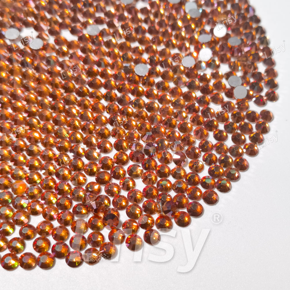 Amber Flat Back Rhinestones FBRS052