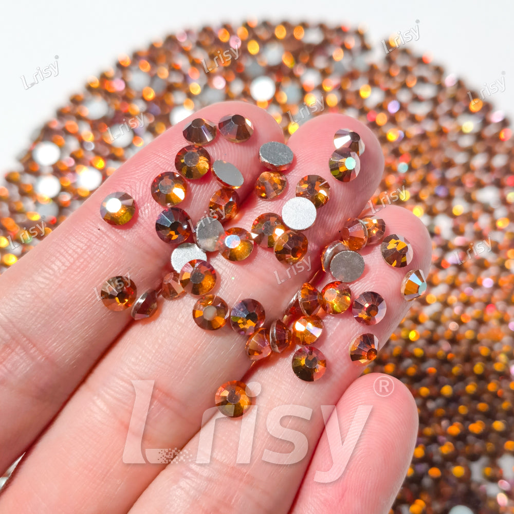 Amber Flat Back Rhinestones FBRS052