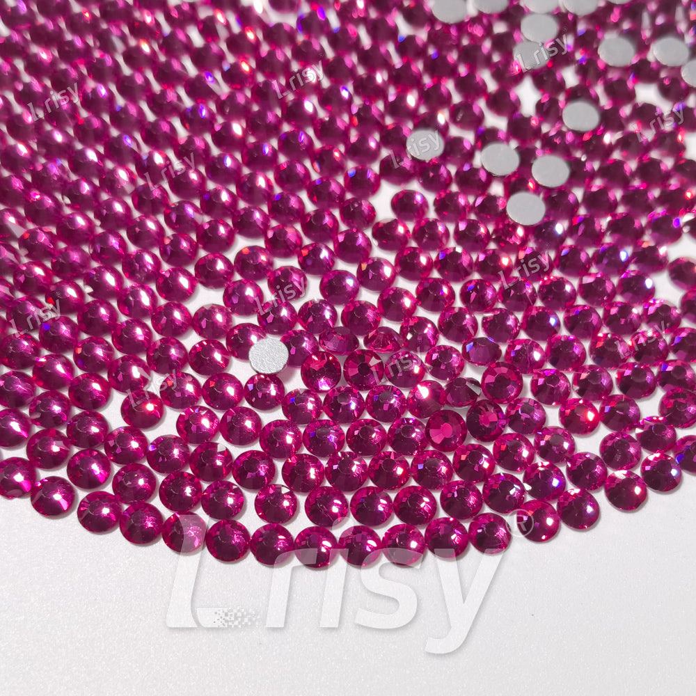 (O)Fuchsia Flat back Rhinestones FBRS025