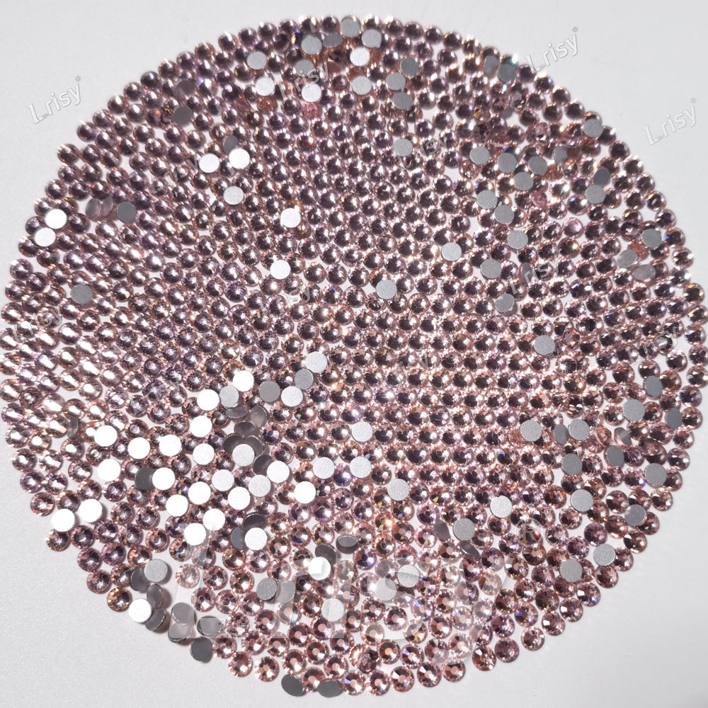 (O)Light Pink Flat back Rhinestones FBRS024