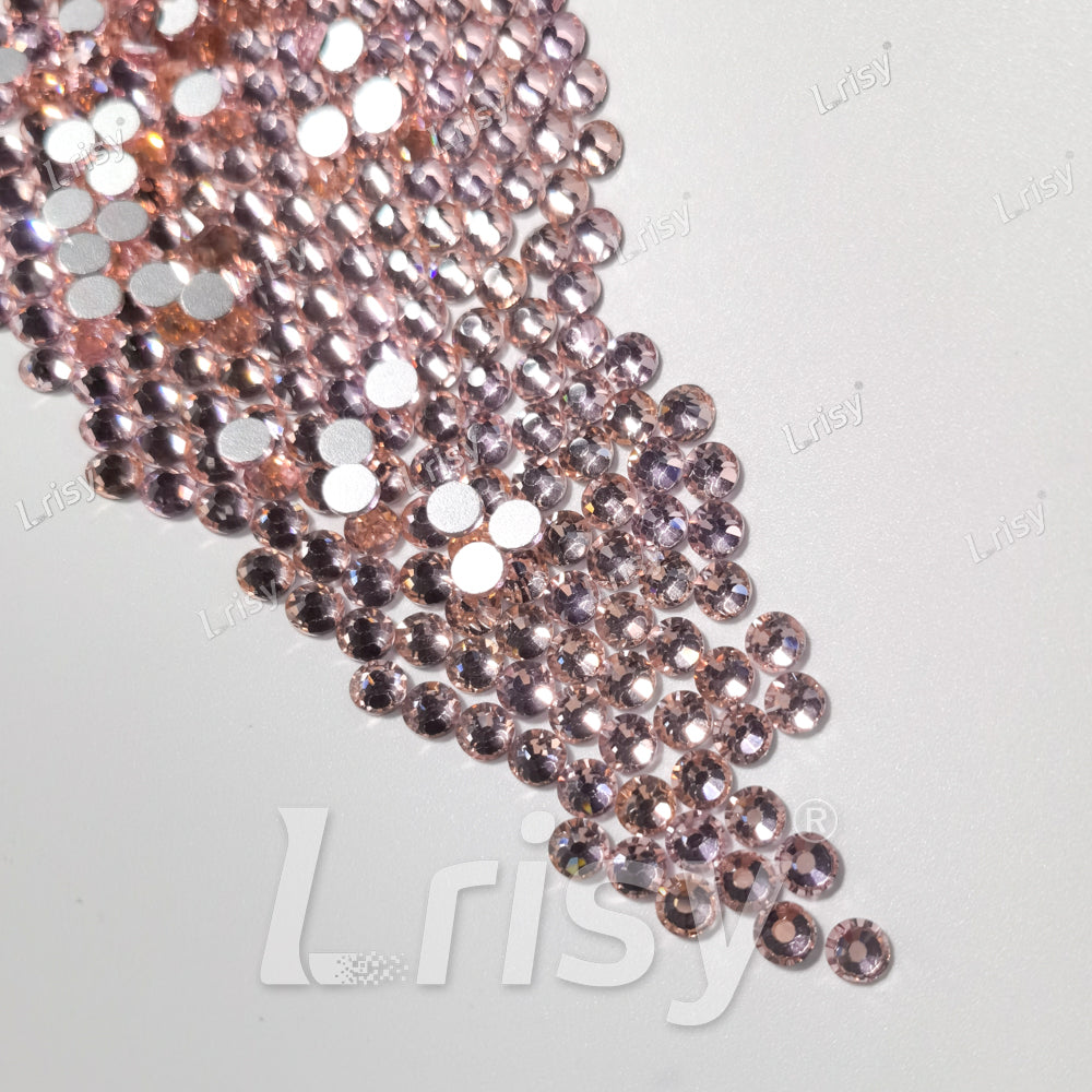 (O)Light Pink Flat back Rhinestones FBRS024