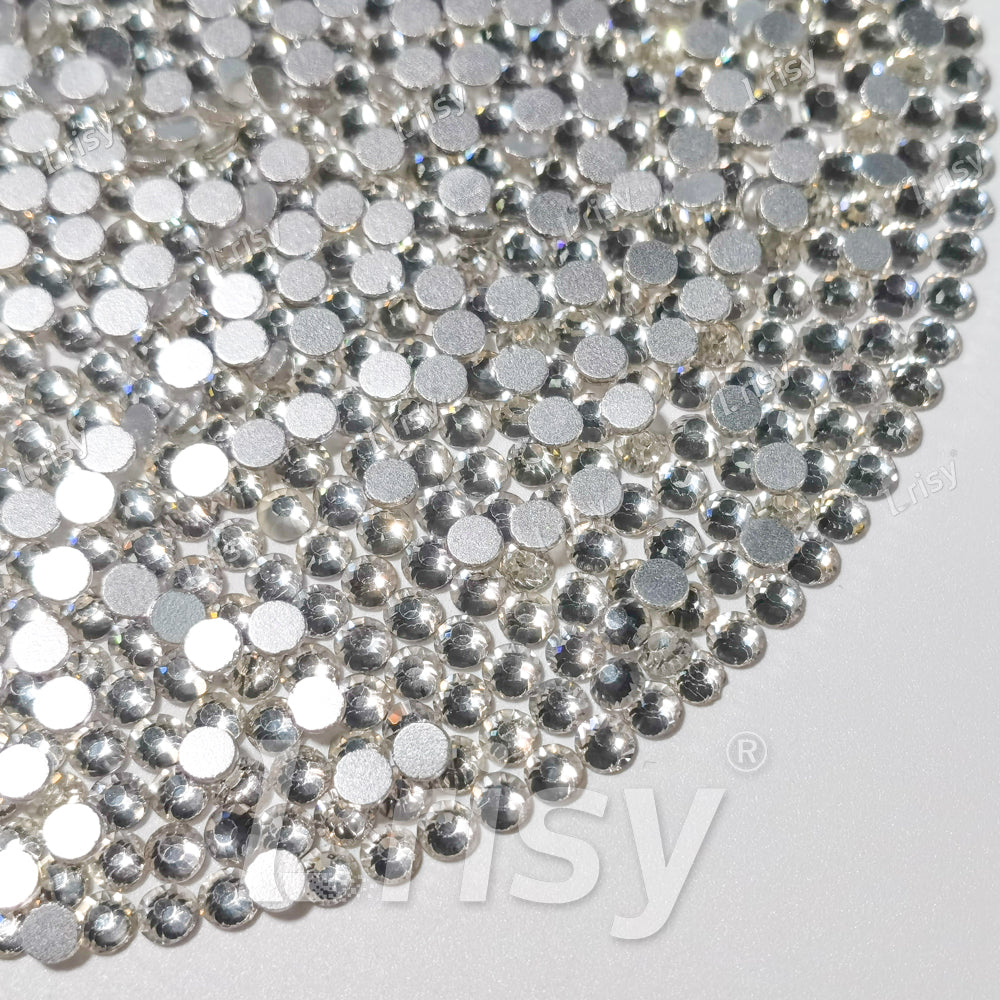 (O)Silver White Flat back Rhinestones FBRS001