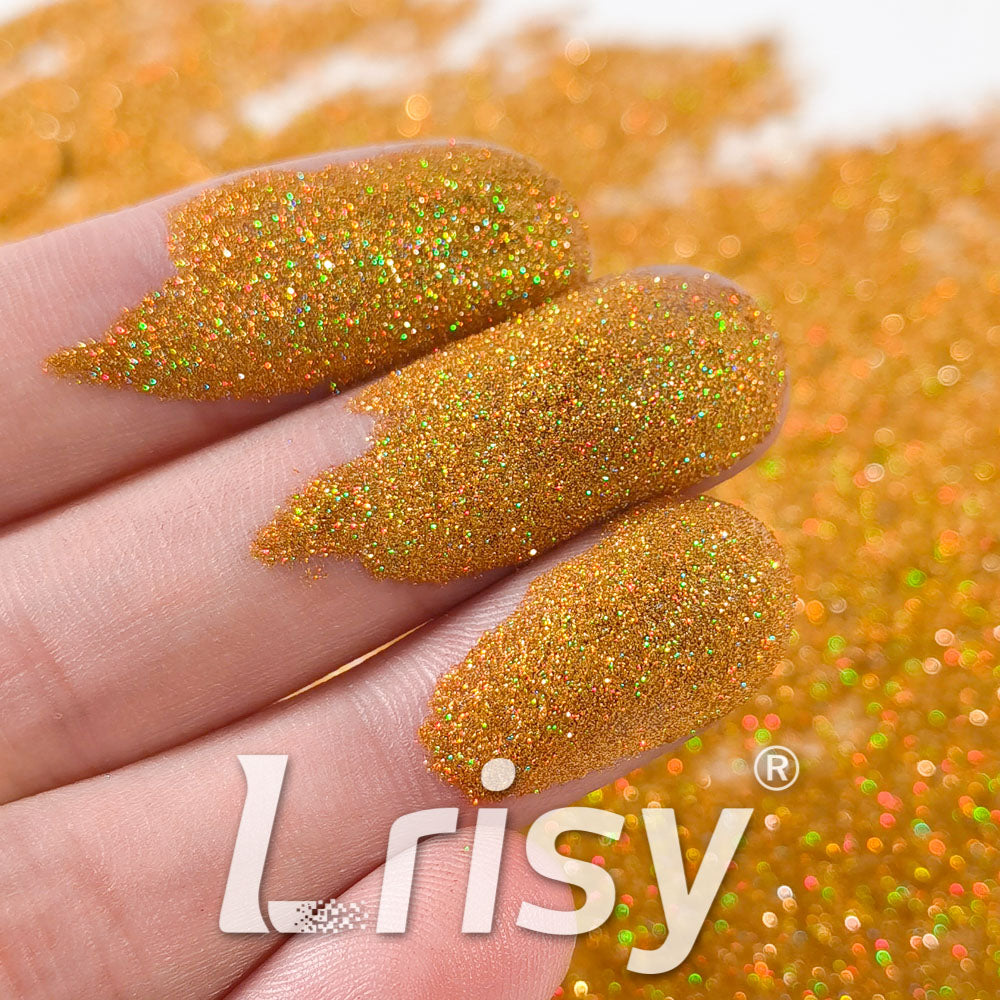 0.025mm Solvent Resistance Super Ultra-thin Fine Gold Holographic Glitter LST0200