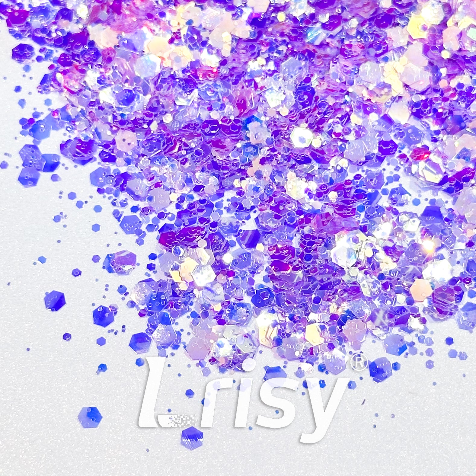 General Mixed High Brightness Iridescent Purple Glitter HB809