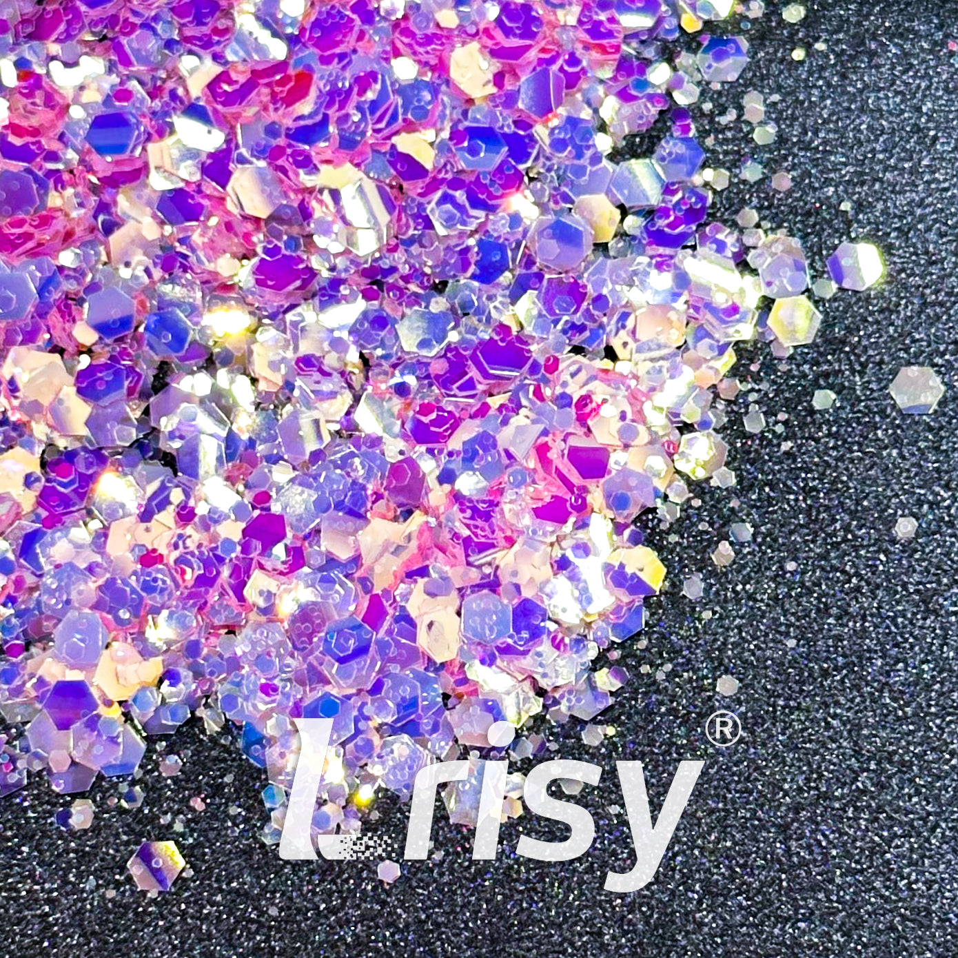 General Mixed High Brightness Iridescent Purple Glitter HB801