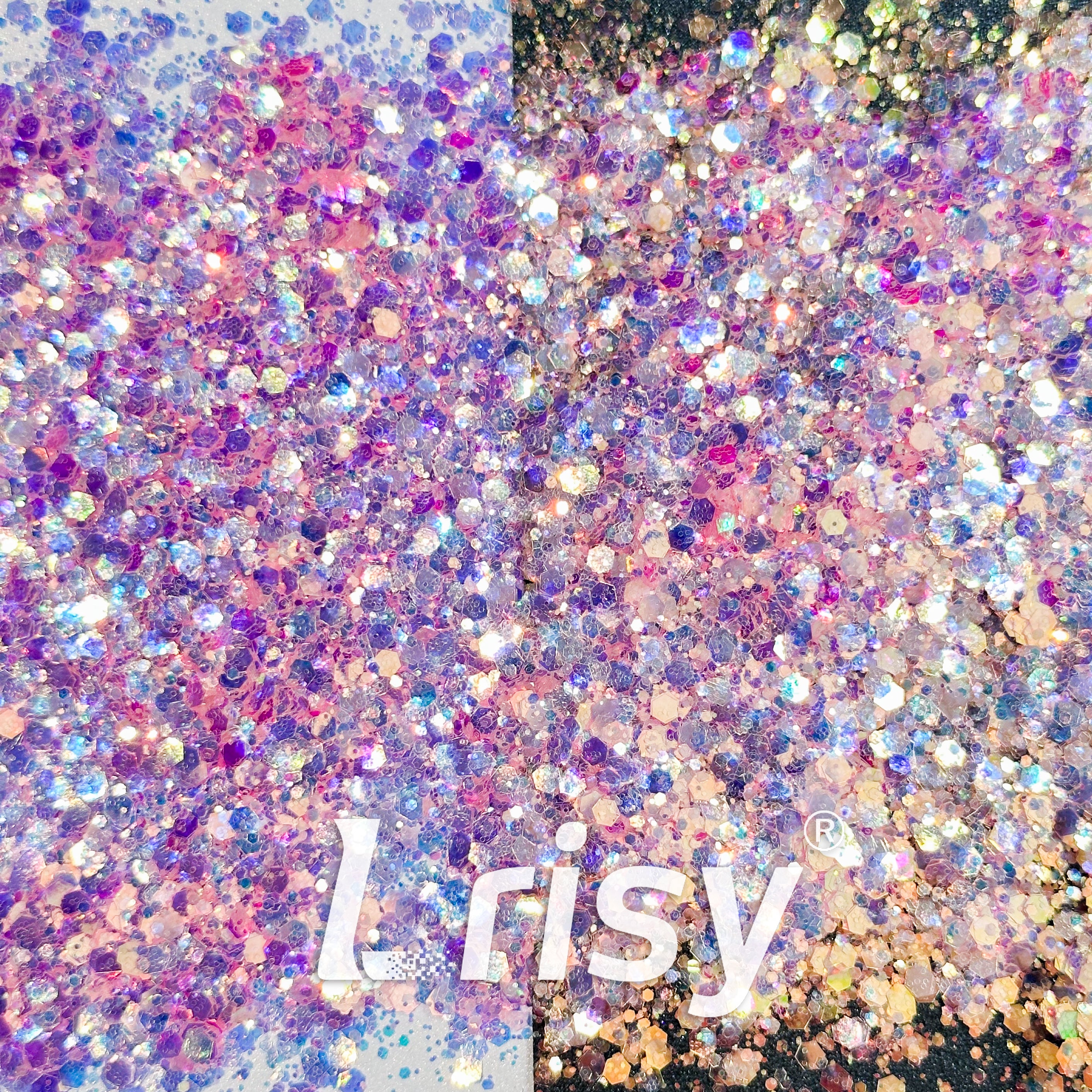 General Mixed High Brightness Iridescent Pink Glitter HB810