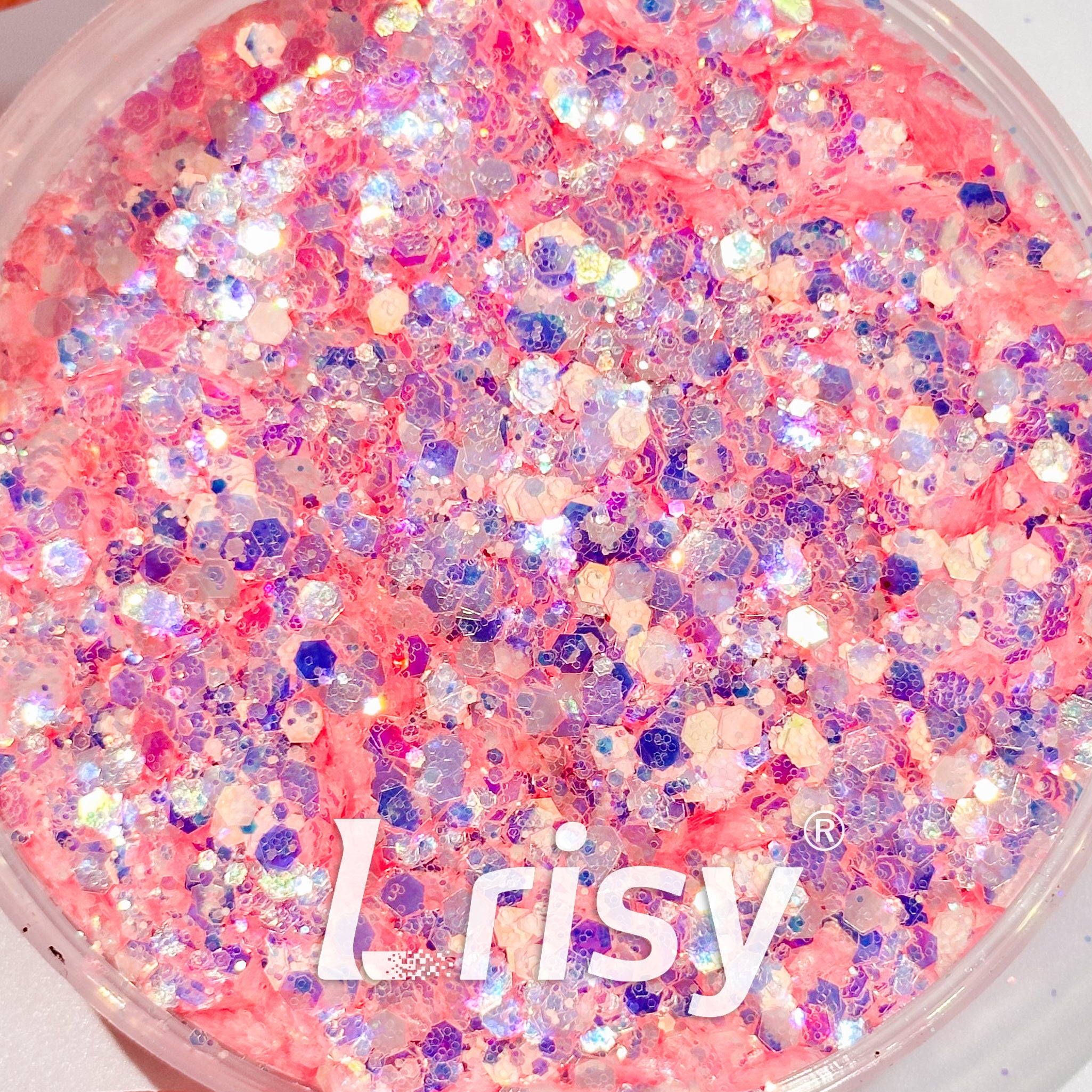General Mixed High Brightness Iridescent Pink Glitter HB810