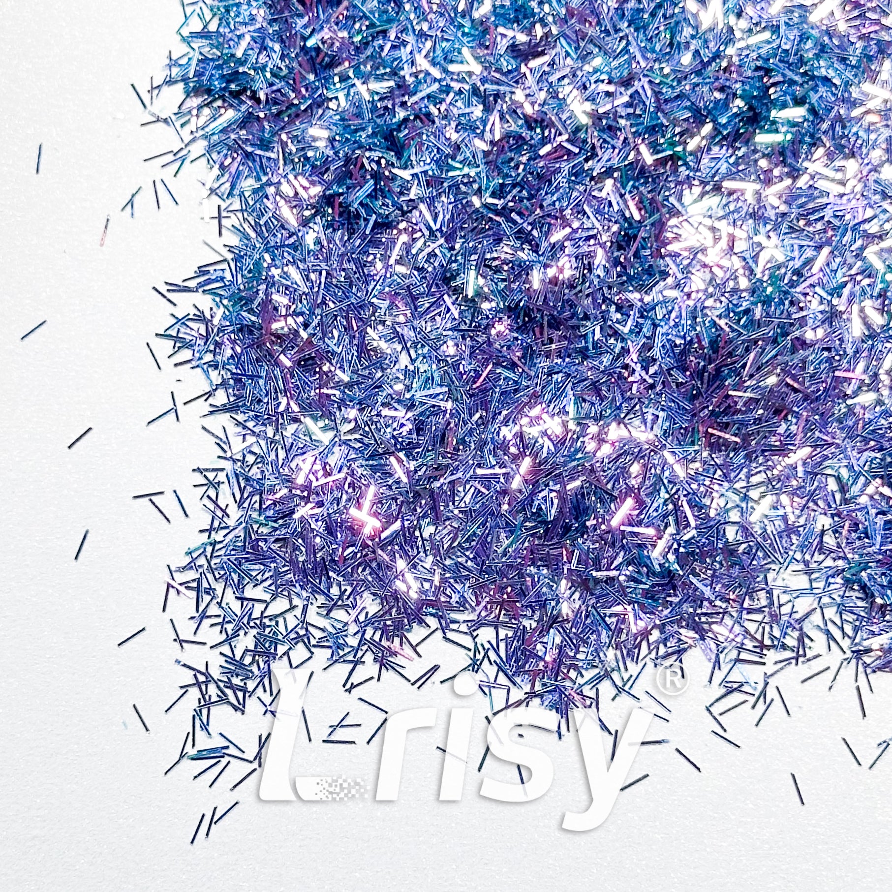 0.3x3.0mm Strip Shaped Phantom Blue Glitter C-BSL7140