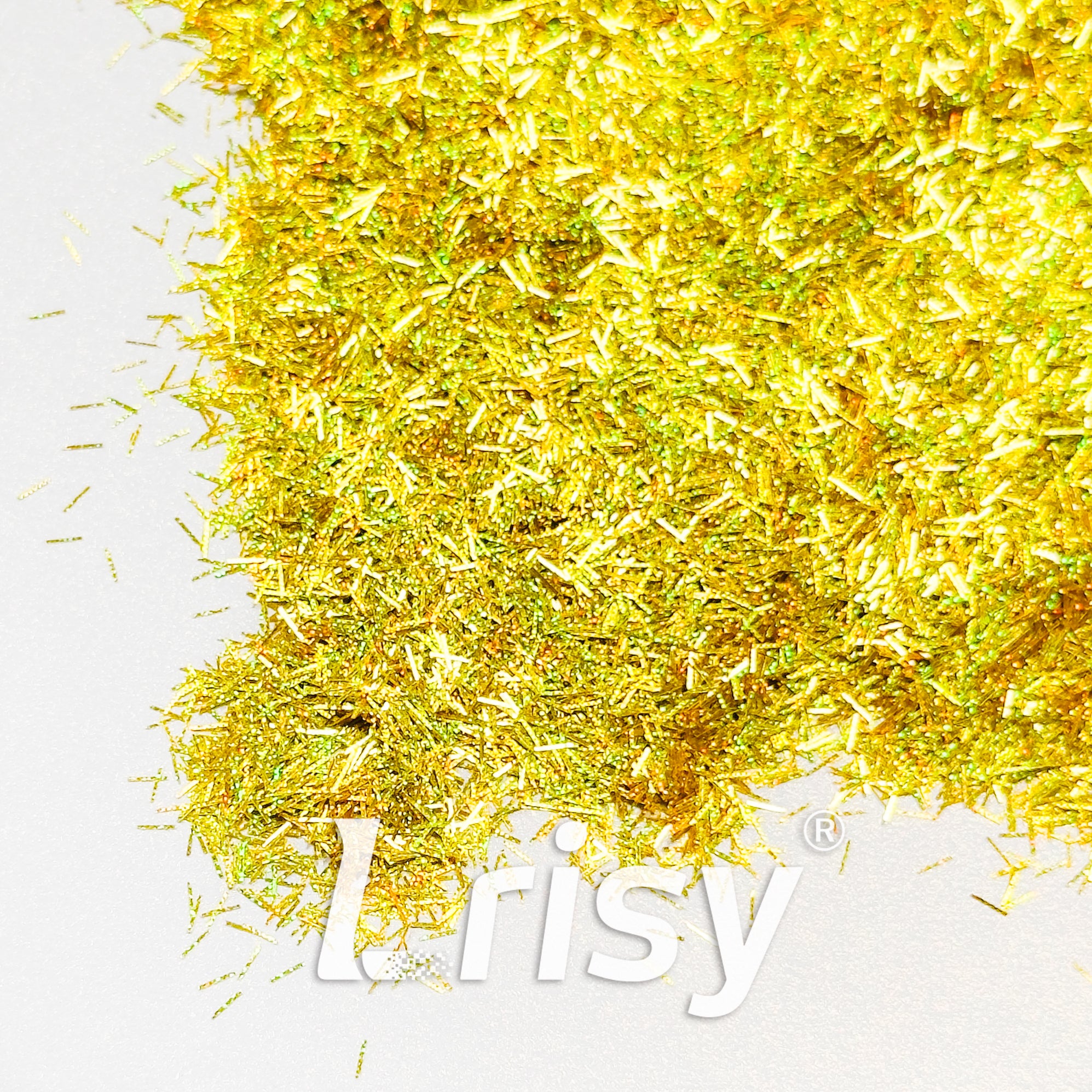 0.3x3.0mm Strip Shaped Starlight Holographic Brilliant Gold Glitter GLB0210