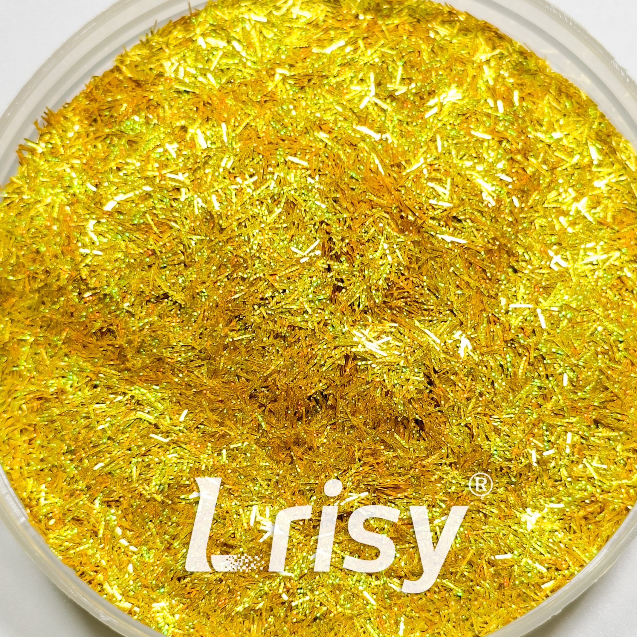 0.3x3.0mm Strip Shaped Starlight Holographic Brilliant Gold Glitter GLB0210