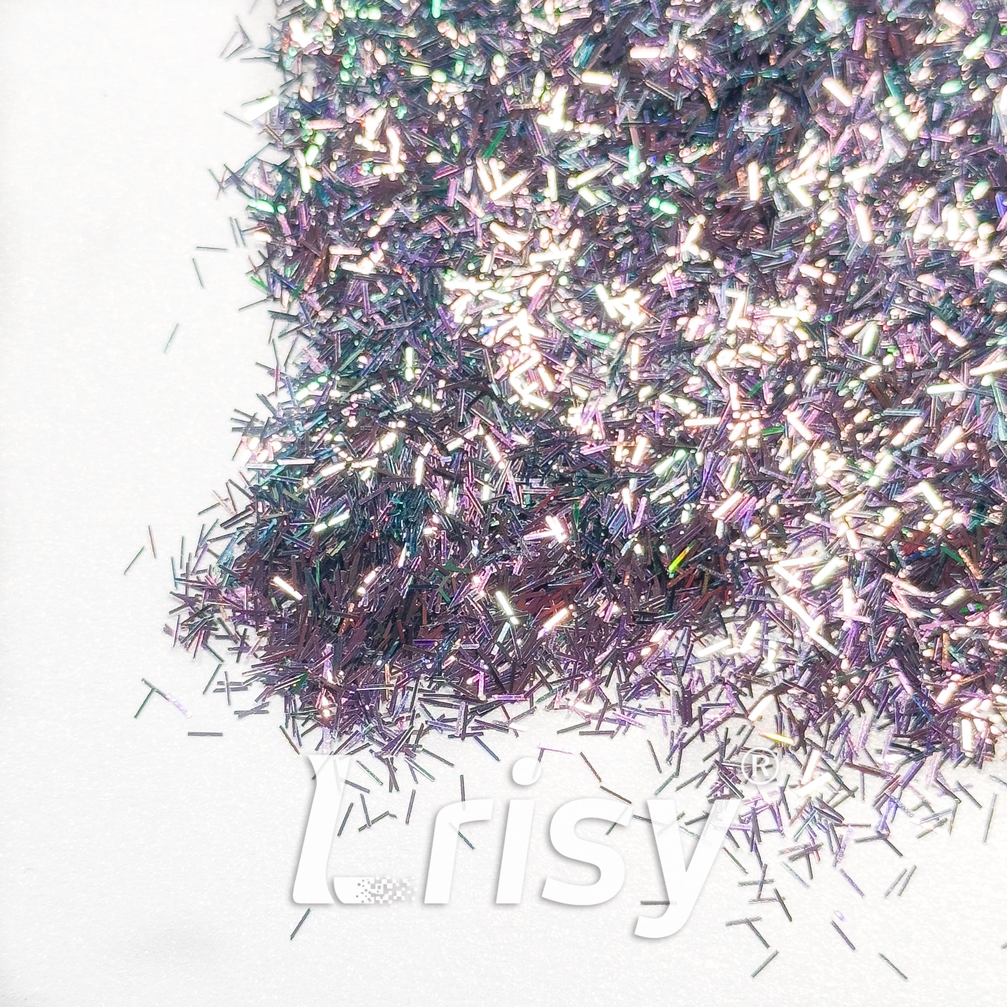 0.3x3.0mm Strip Shaped Phantom Purple Glitter C-BSL7150