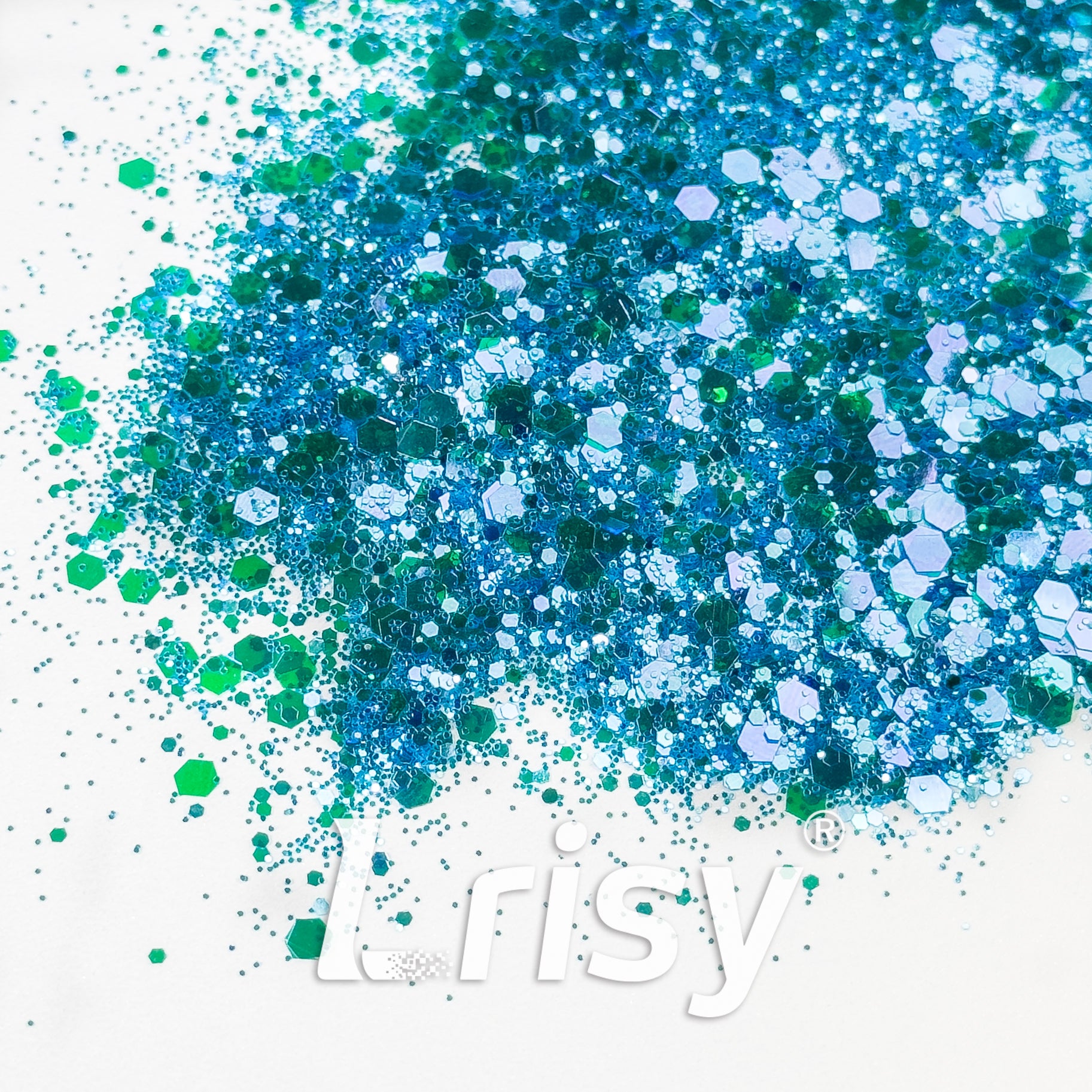 General Mixed High Brightness Blue Glitter HX5505