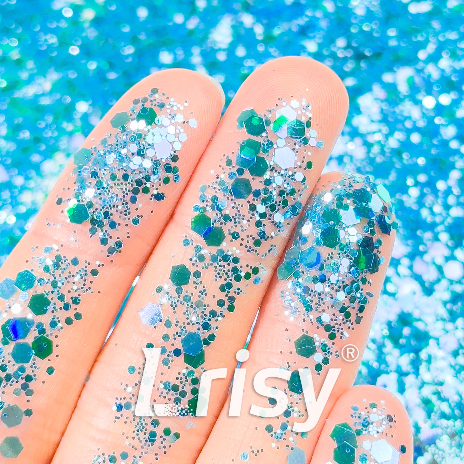 General Mixed High Brightness Blue Glitter HX5505