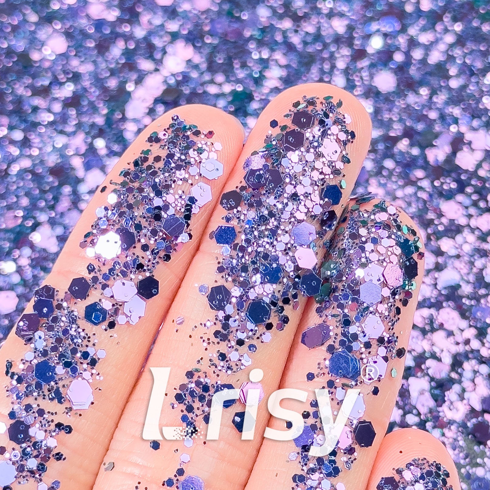 General Mixed High Brightness Purple Glitter HX2105