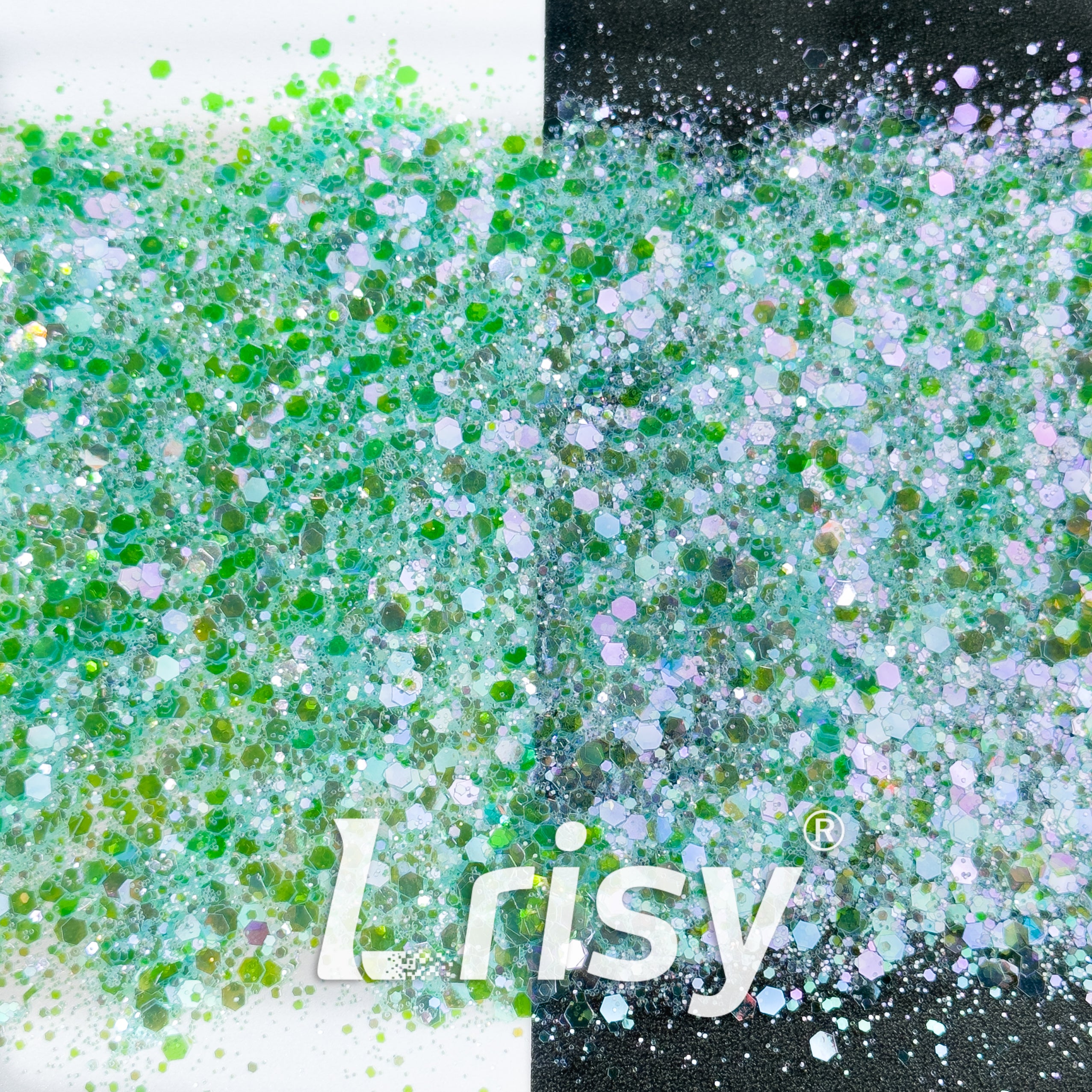 General Mixed High Brightness Mint Green Glitter HX4108