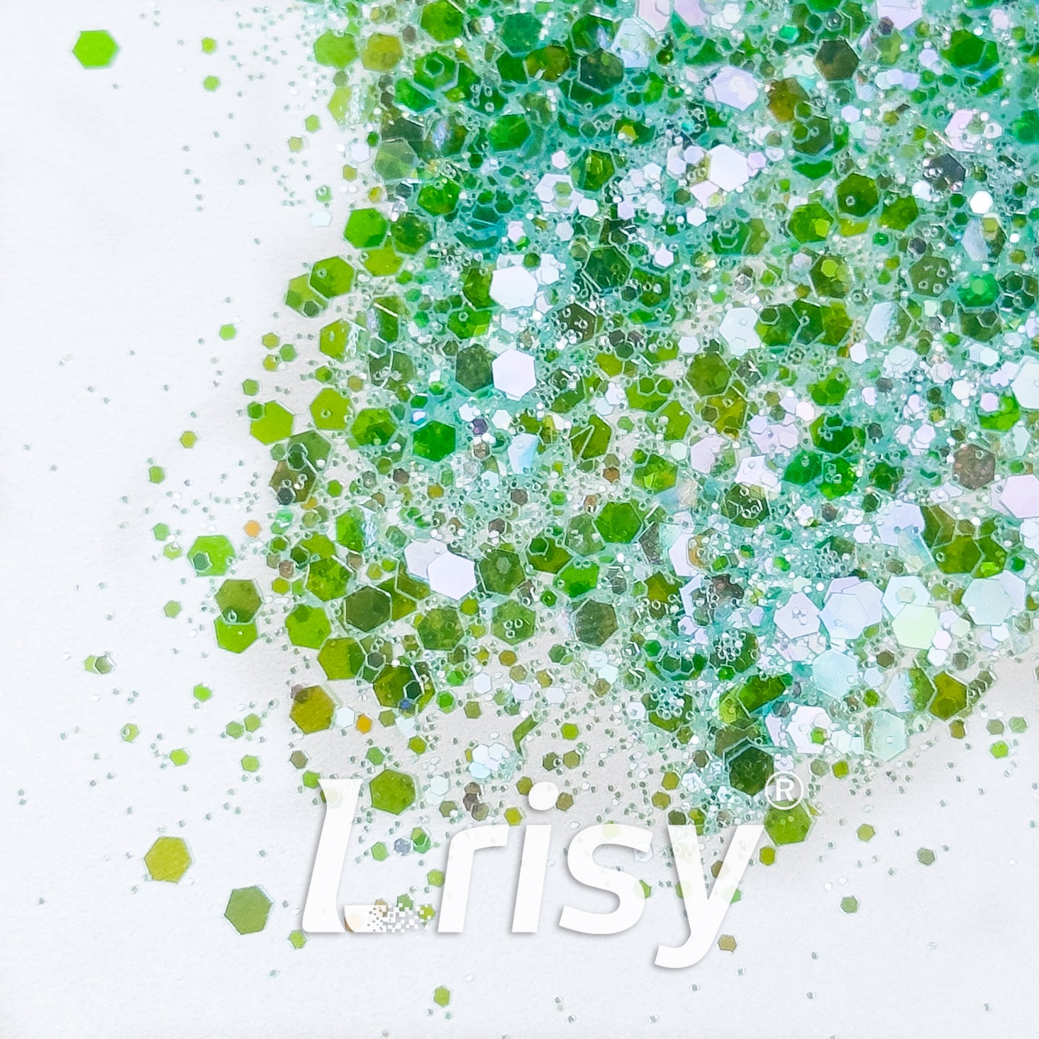General Mixed High Brightness Mint Green Glitter HX4108