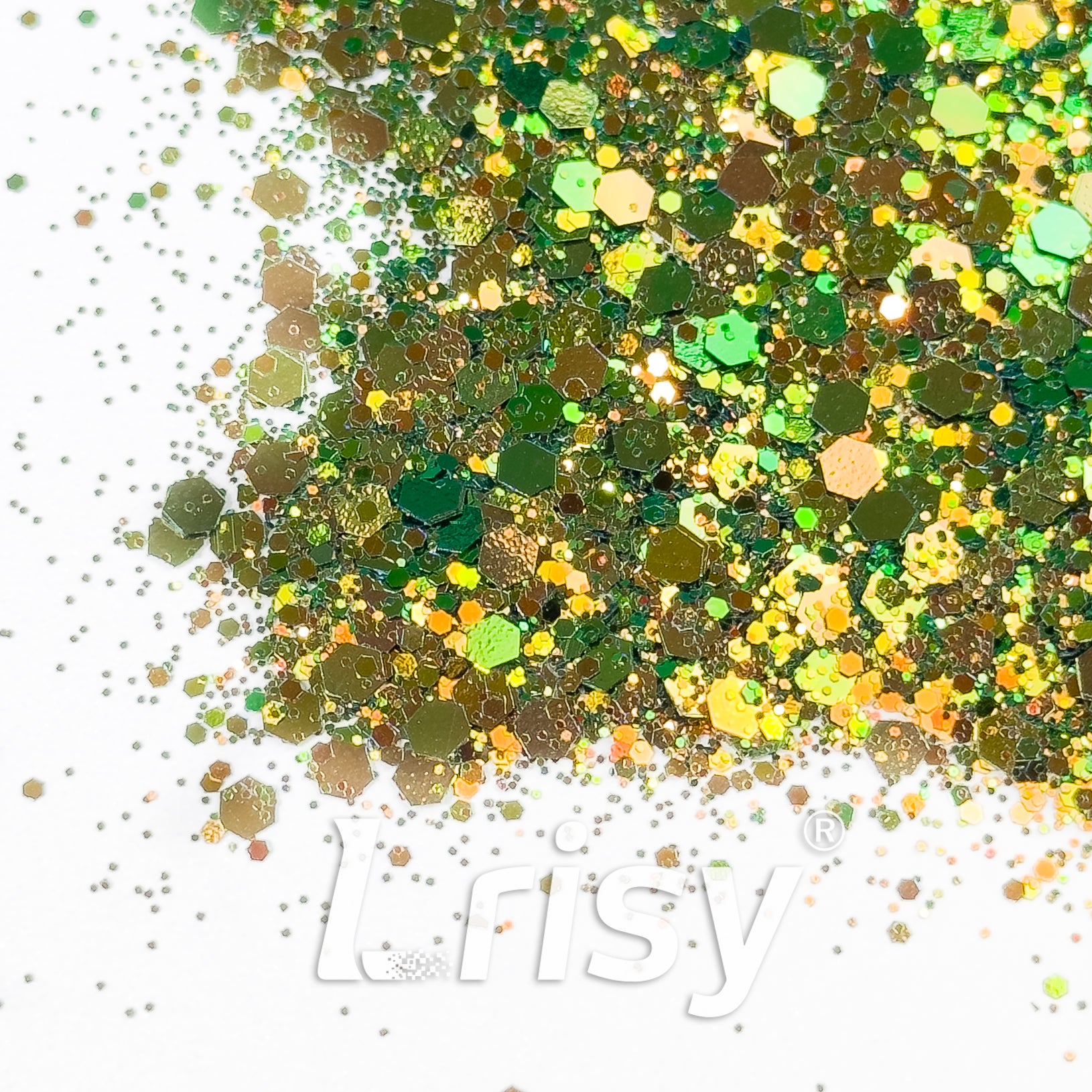 General Mixed Iridescent Phantom Olive Green Glitter HX2103