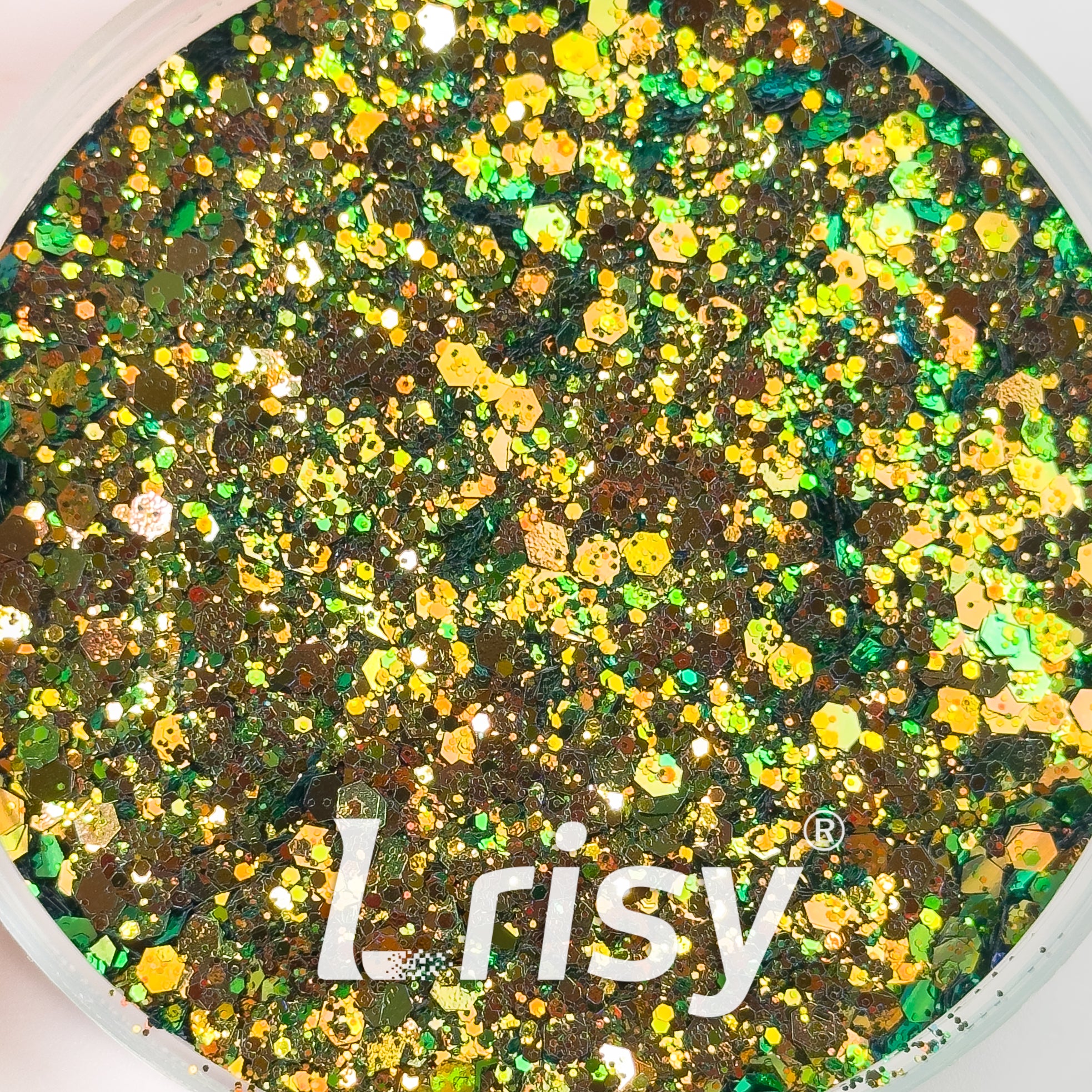 General Mixed Iridescent Phantom Olive Green Glitter HX2103
