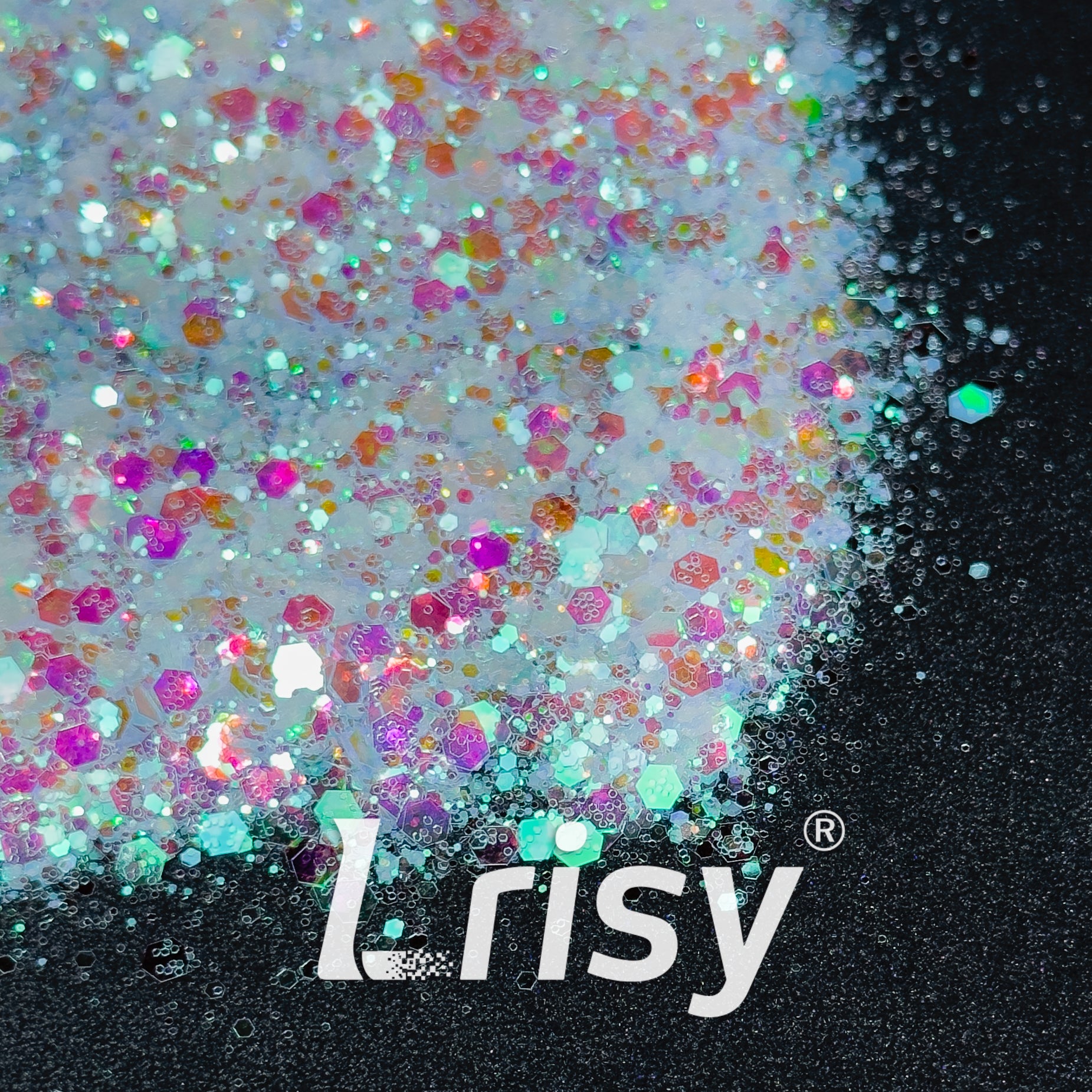 General Mixed Iridescent Dream Pink Glitter Hexagon Shaped GLC15