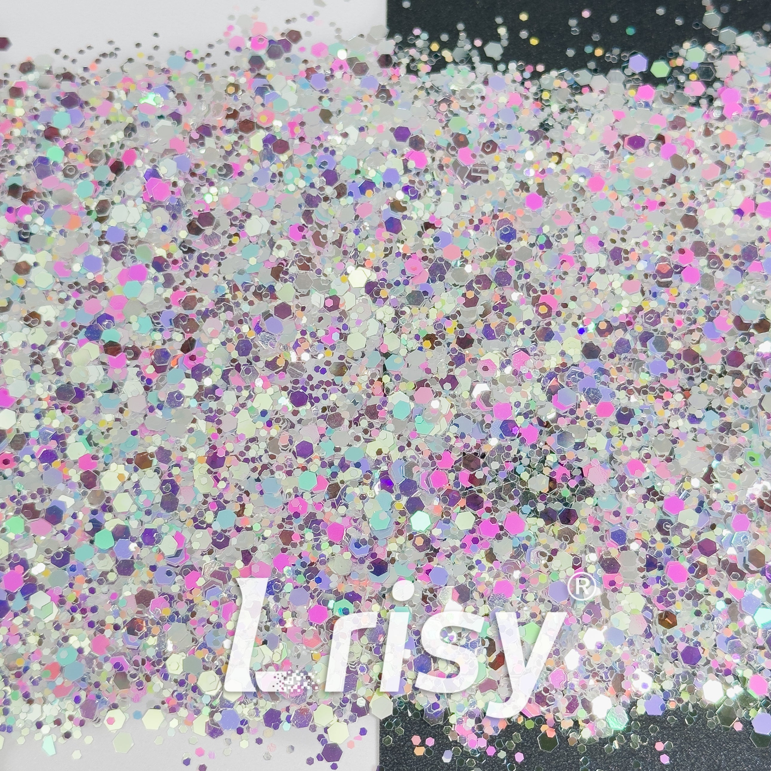 Mixed Hexagon Shaped Multi-color Mixing Glitter WR11