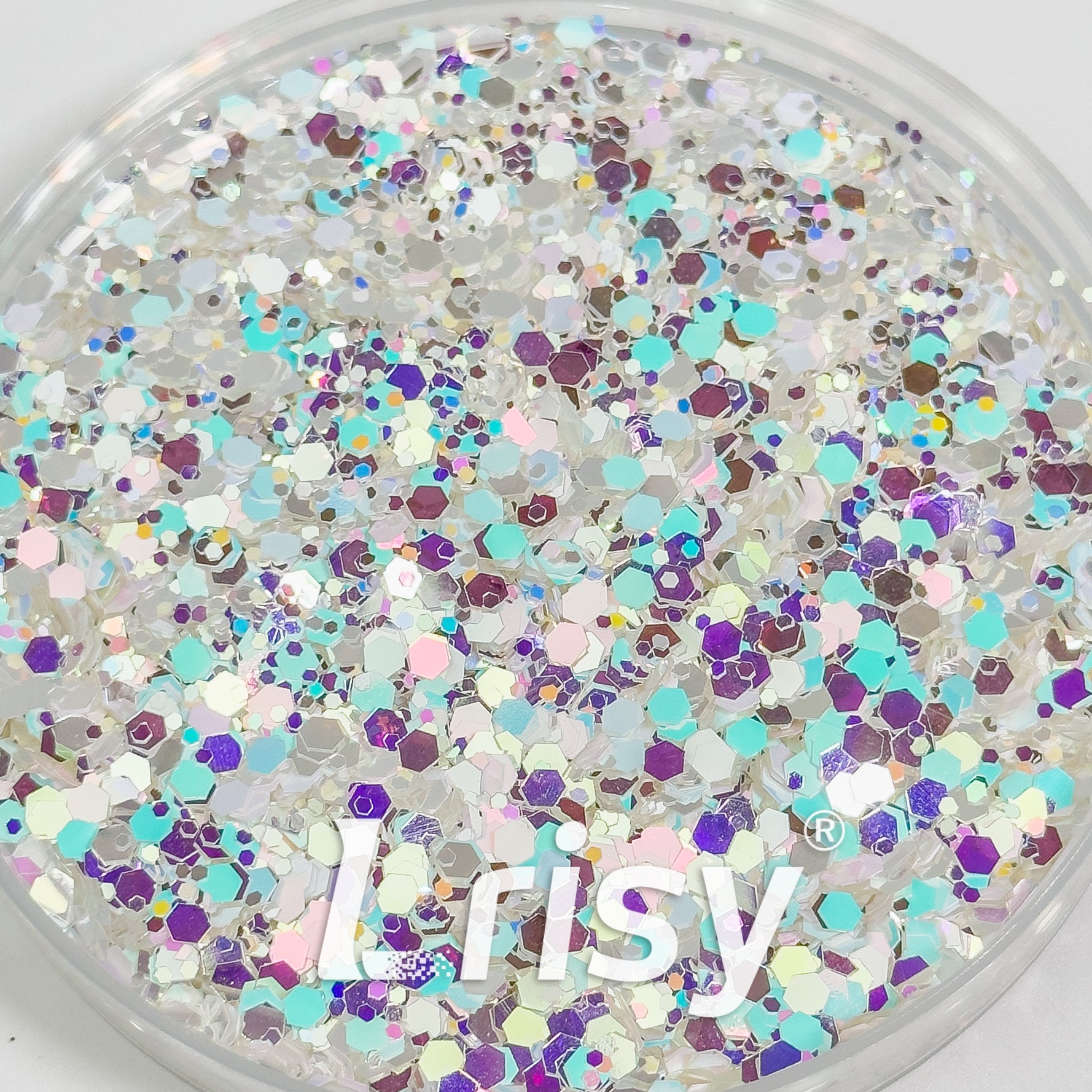 Mixed Hexagon Shaped Multi-color Mixing Glitter WR01