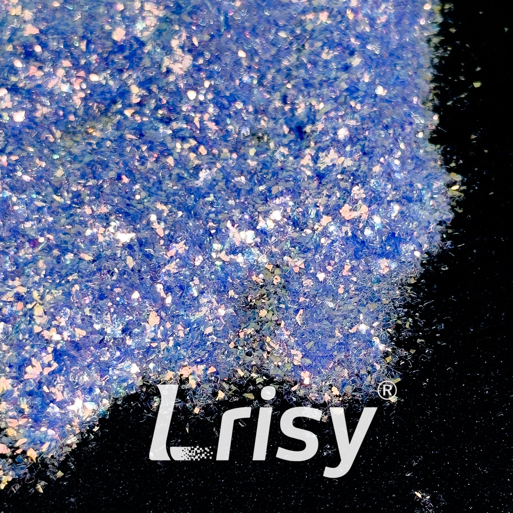 Iridescent Cellophane Glitter Shards (Flakes) High Brightness Blue F337AR  2x2