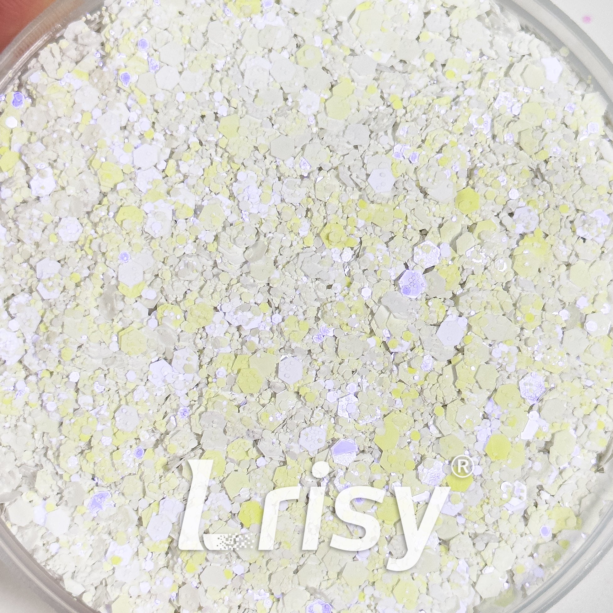 General Mixed Iridescent Translucent Purple Glitter C014R