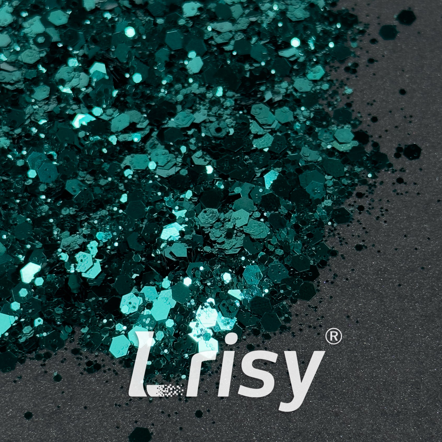 General Mixed Deep Green Glitter B0622