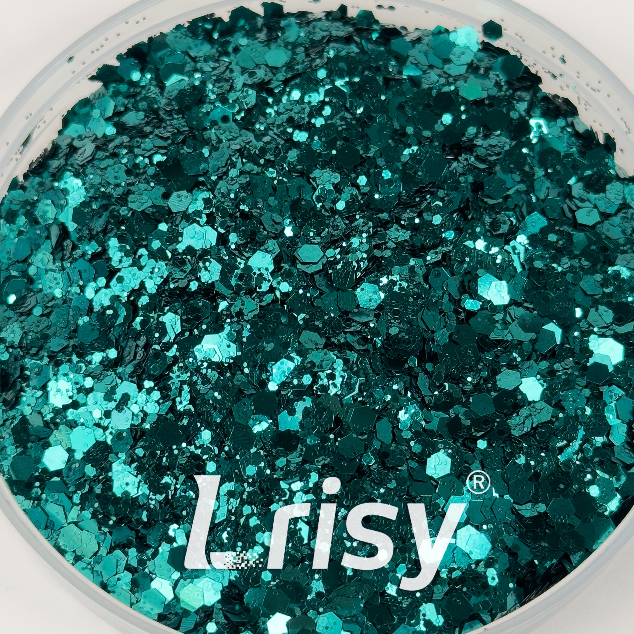General Mixed Deep Green Glitter B0622