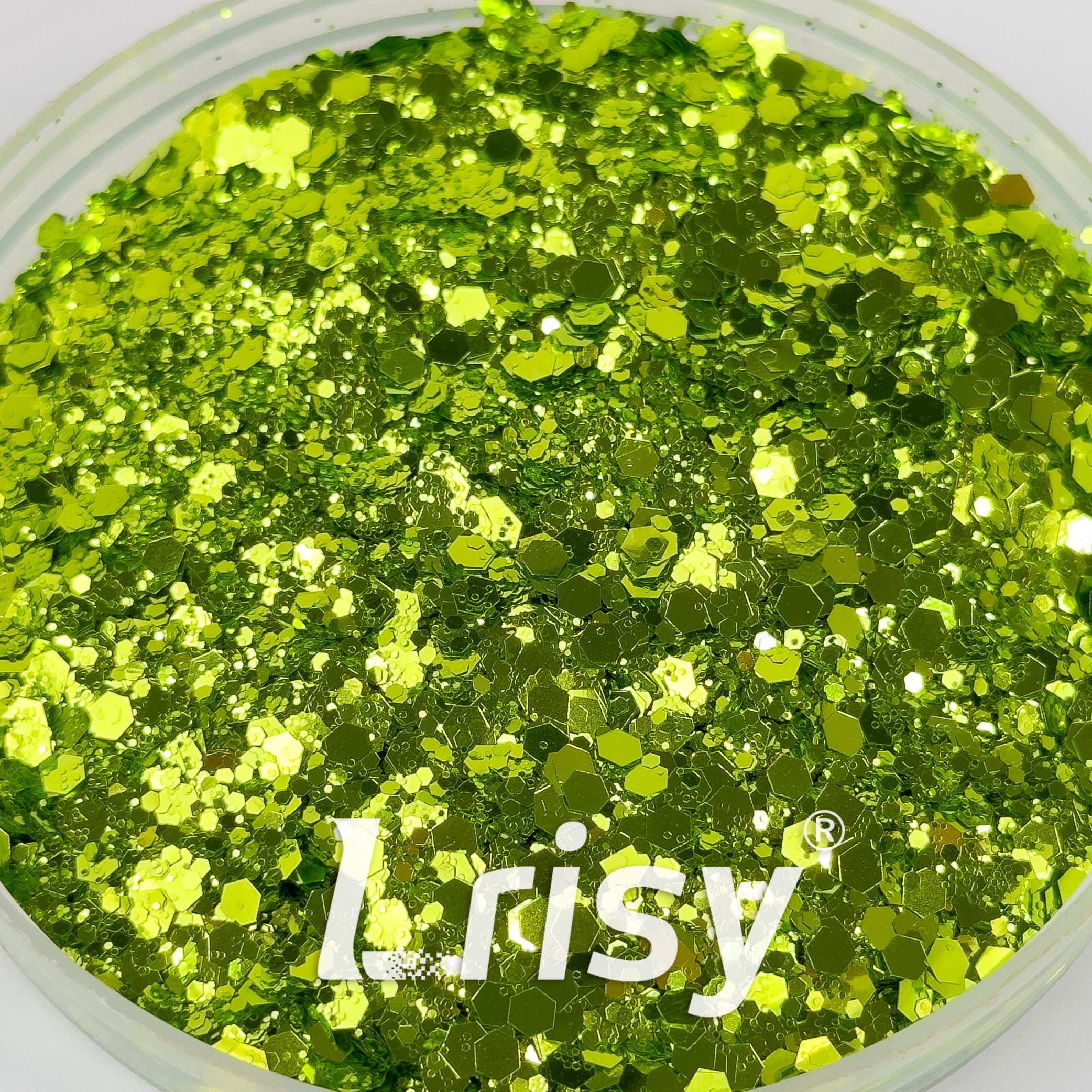 General Mixed Leaf Green Glitter B0617