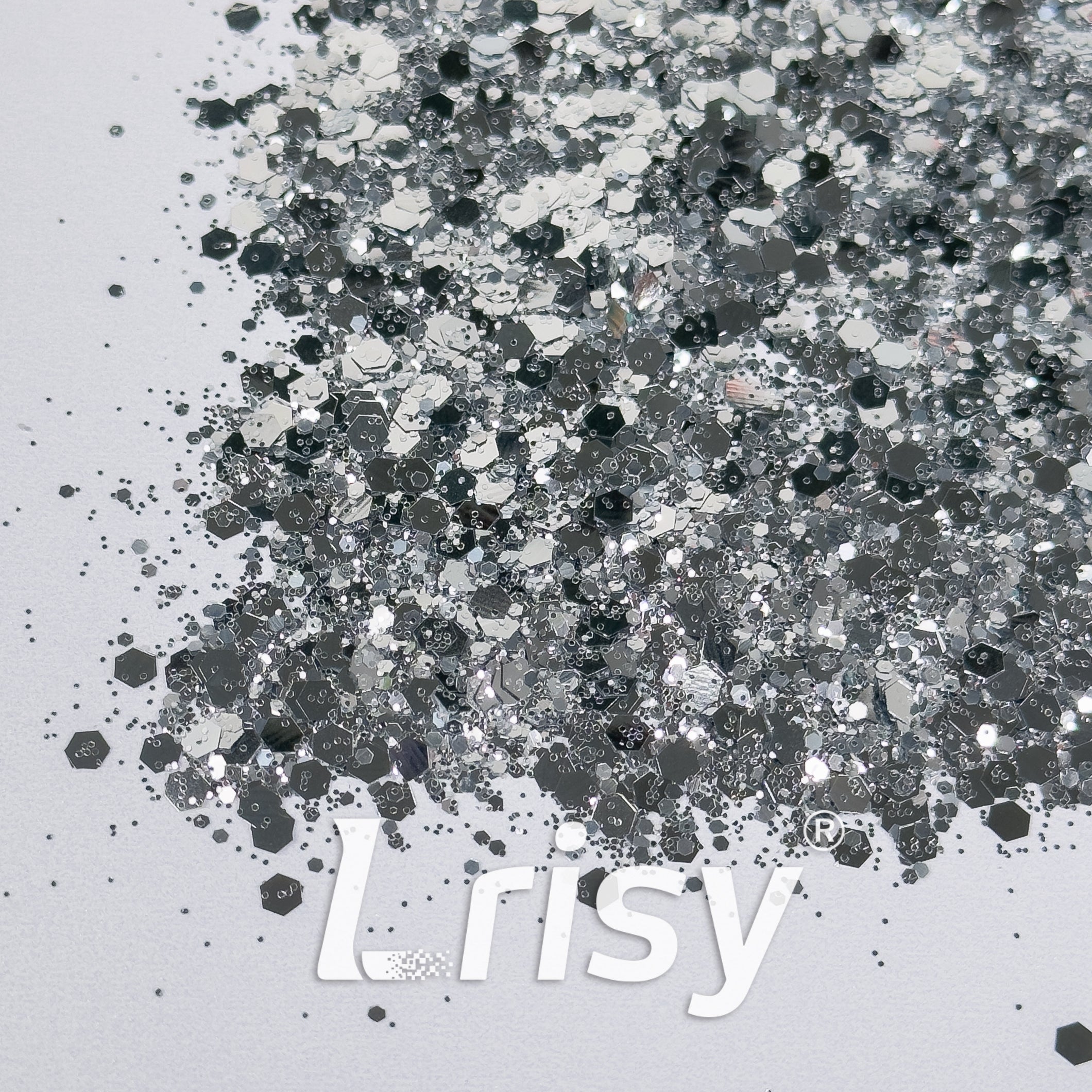 General Mixed Silver Glitter B0100