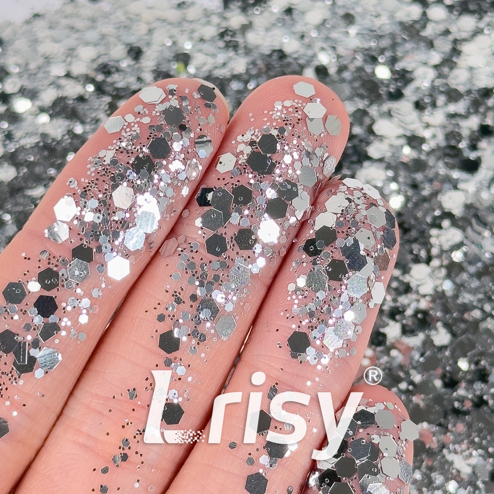 General Mixed Silver Glitter B0100